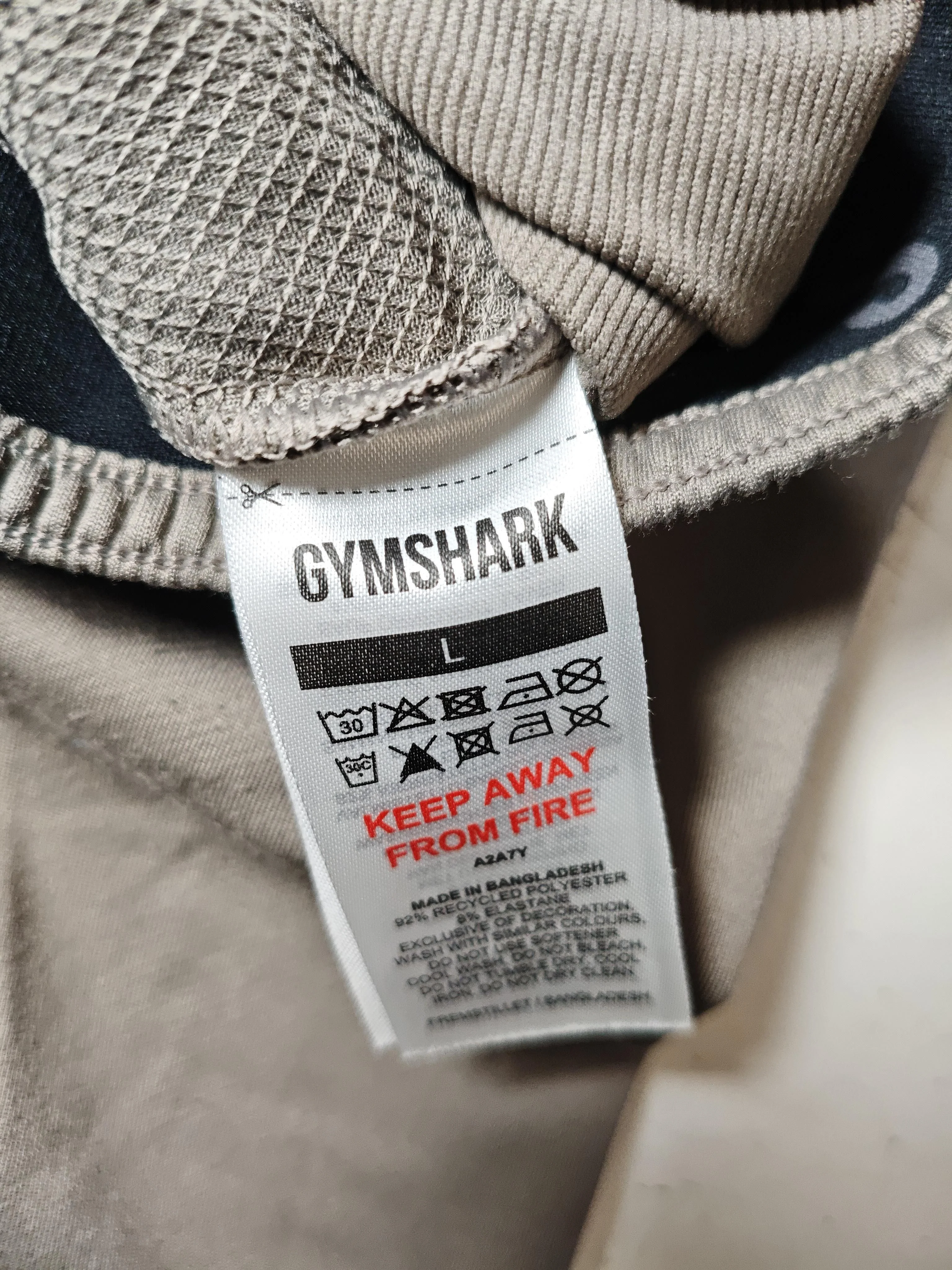 Gymshark Men's Sports Bottoms L Tan Polyester with Elastane Sweatpants - Image 6