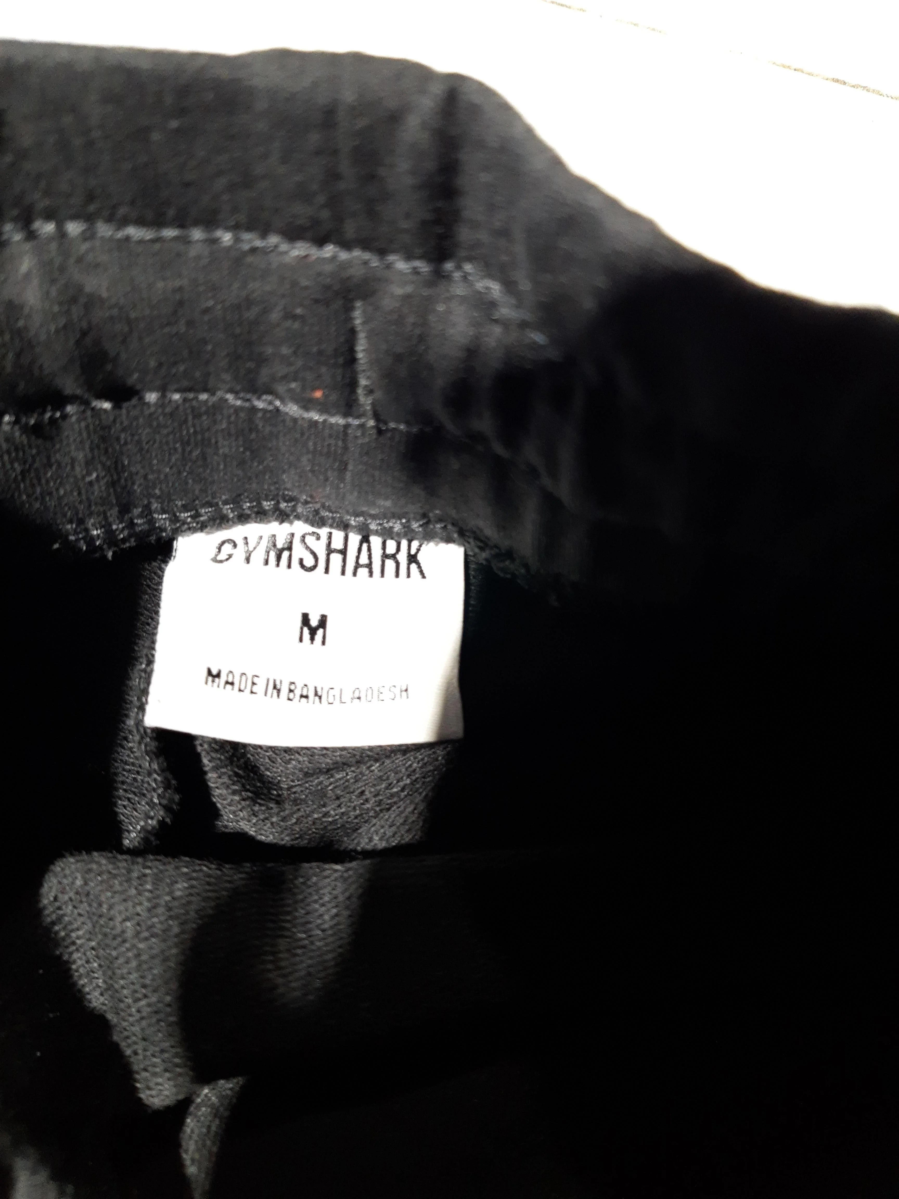 Gymshark Men's Sports Bottoms M Black Cotton with Polyester Sweatpants - Image 5