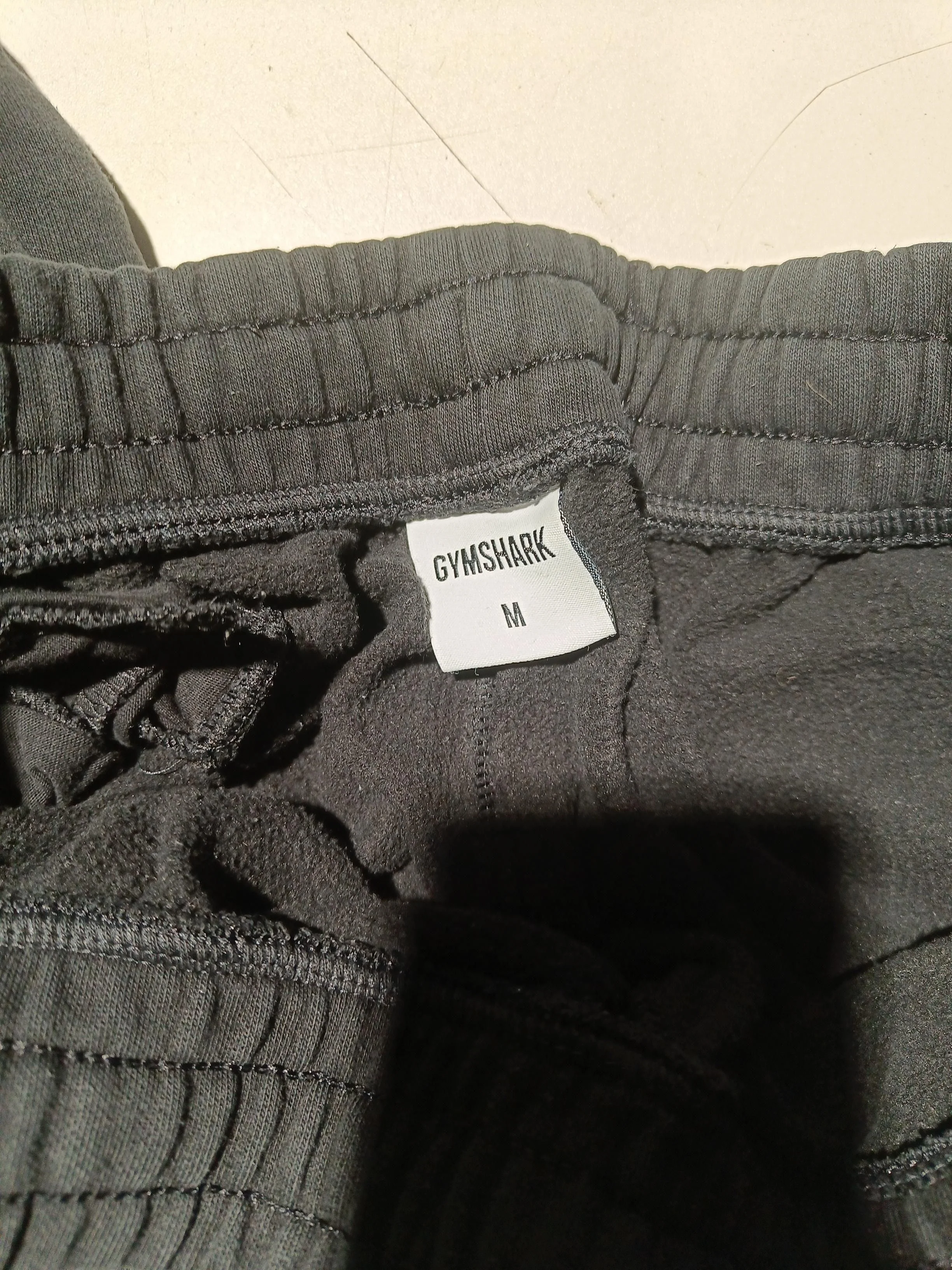 Gymshark Men's Sports Bottoms M Black Cotton with Polyester Sweatpants - Image 6