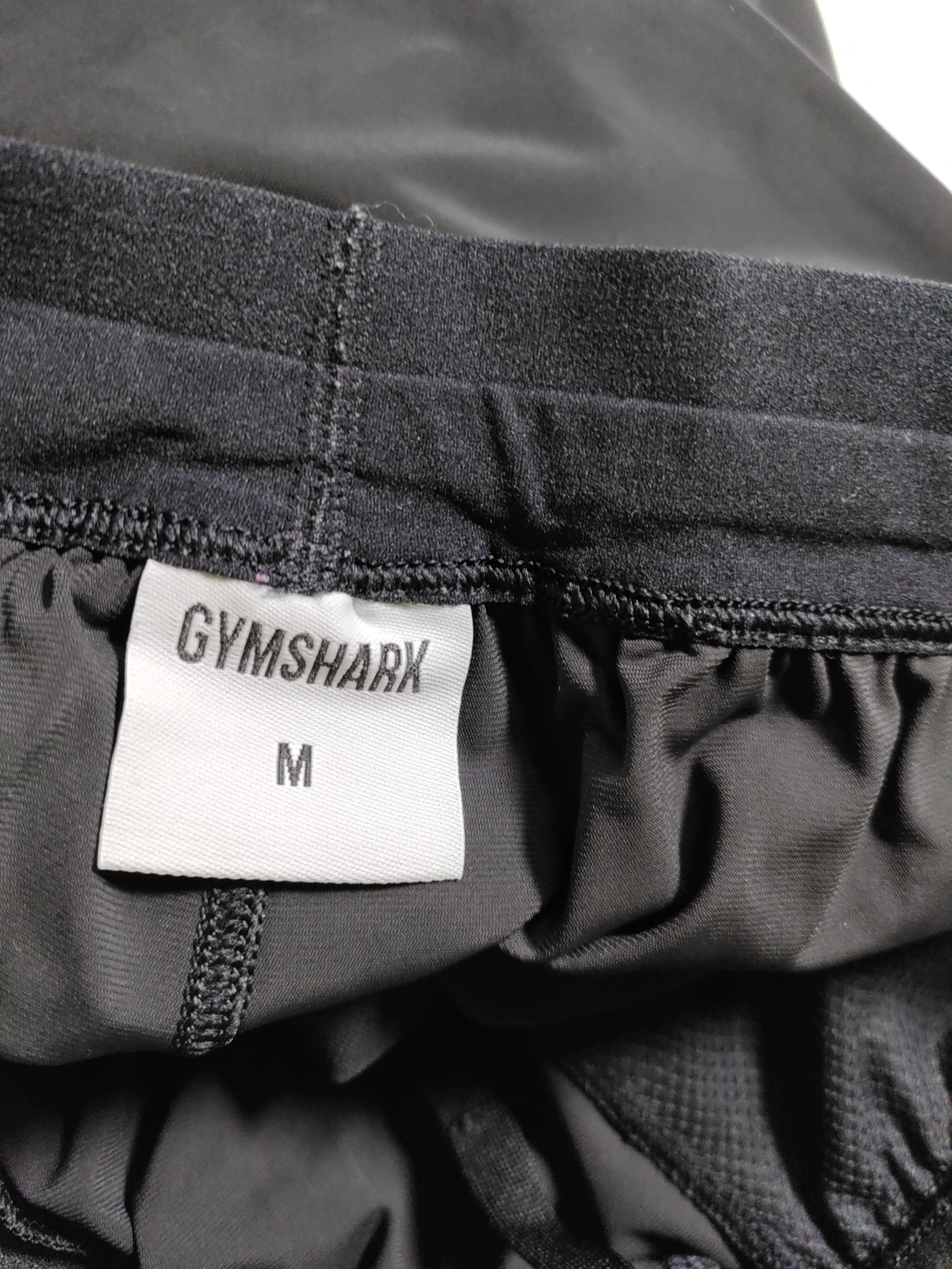 Gymshark Men's Sports Bottoms M Black Nylon with Elastane Tapered Sweatpants - Image 5