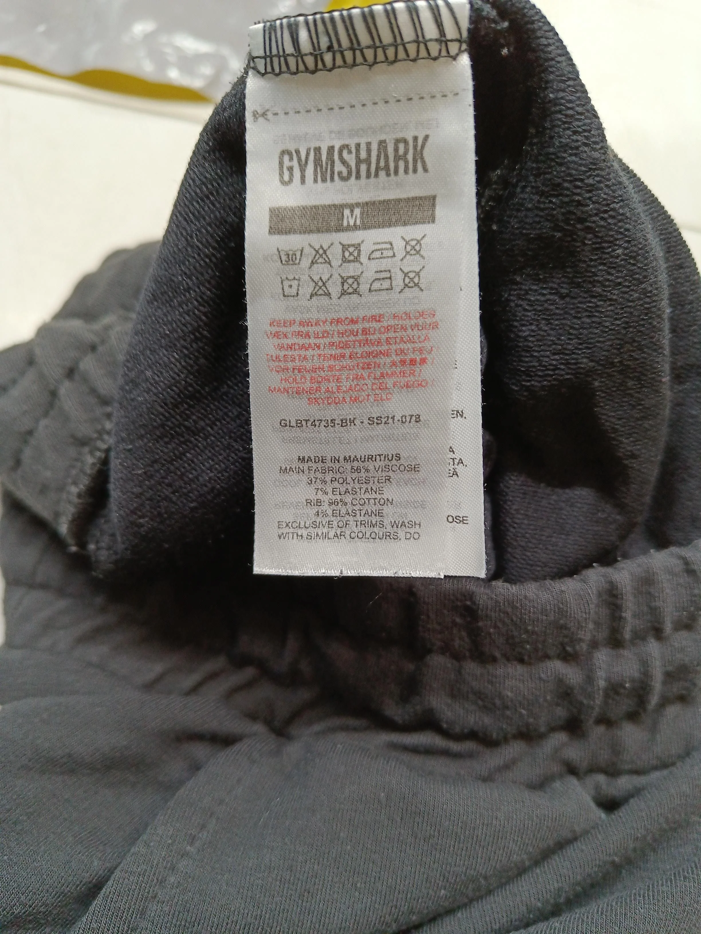 Gymshark Men's Sports Bottoms M Black Viscose - Image 7