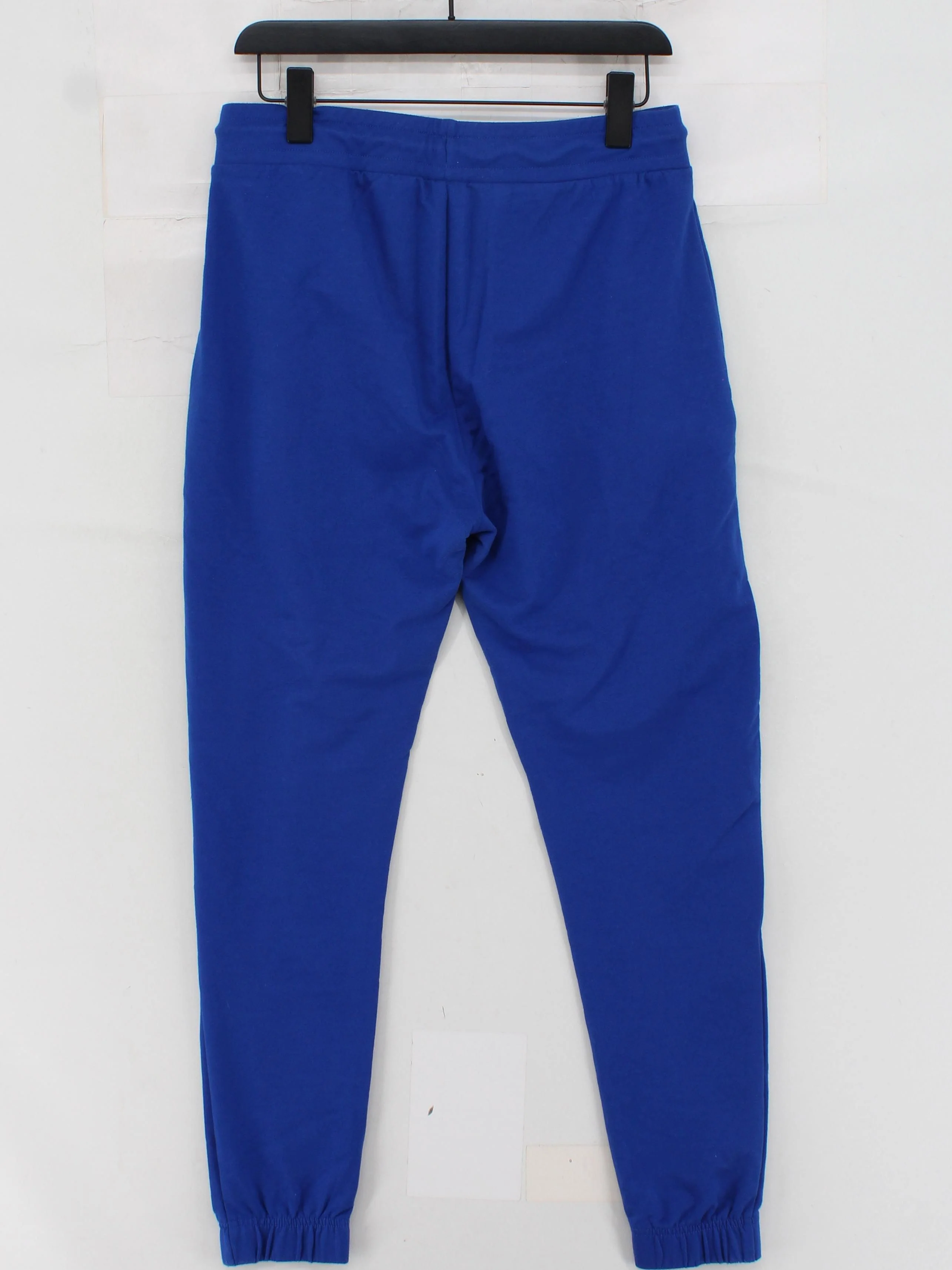 Gymshark Men's Sports Bottoms M Blue Polyester with Cotton, Elastane Sweatpants - Image 2