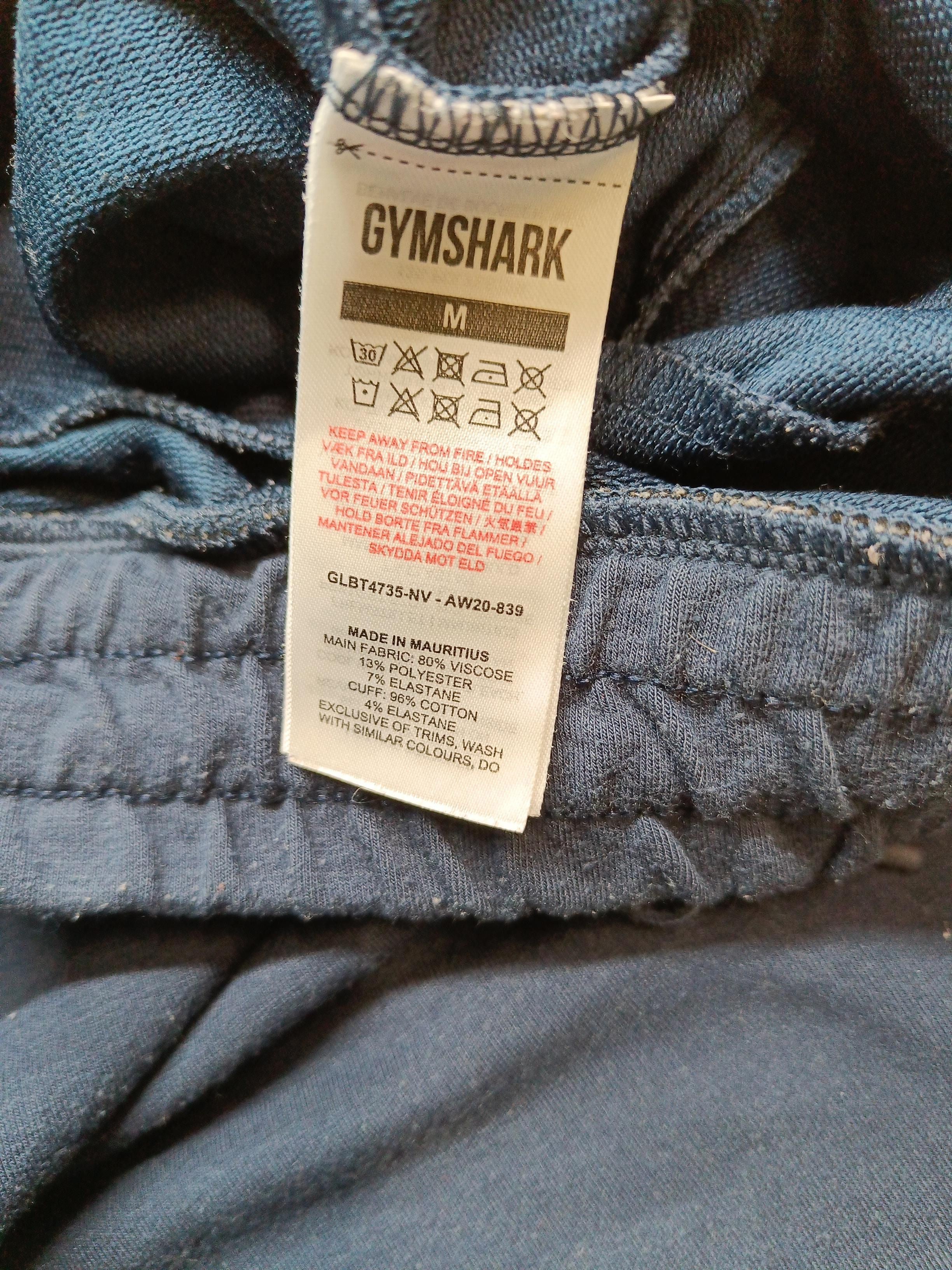 Gymshark Men's Sports Bottoms M Blue Viscose with Polyester, Elastane Sweatpants - Image 7