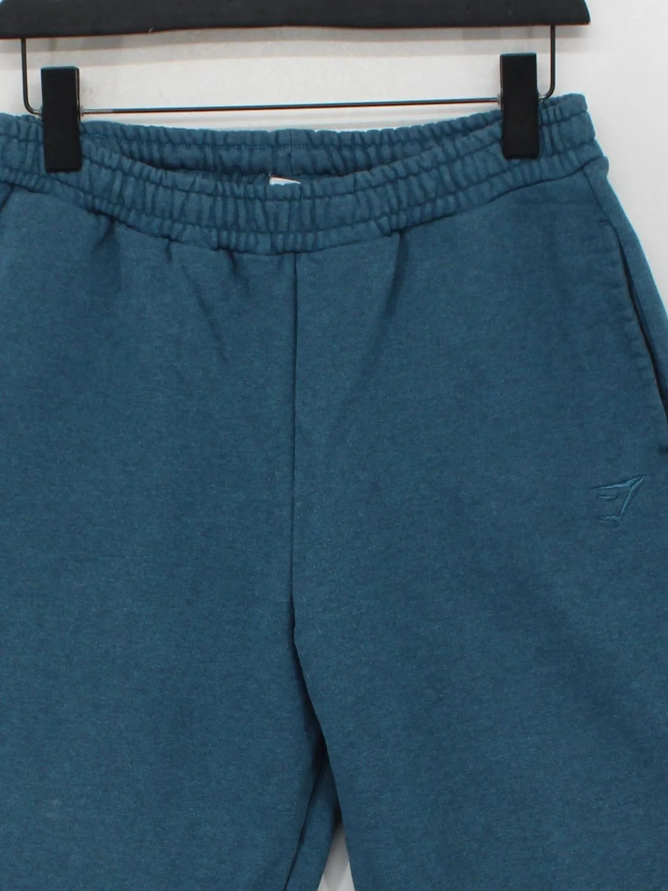 Gymshark Men's Sports Bottoms S Blue 100% Cotton Tapered Sweatpants - Image 3