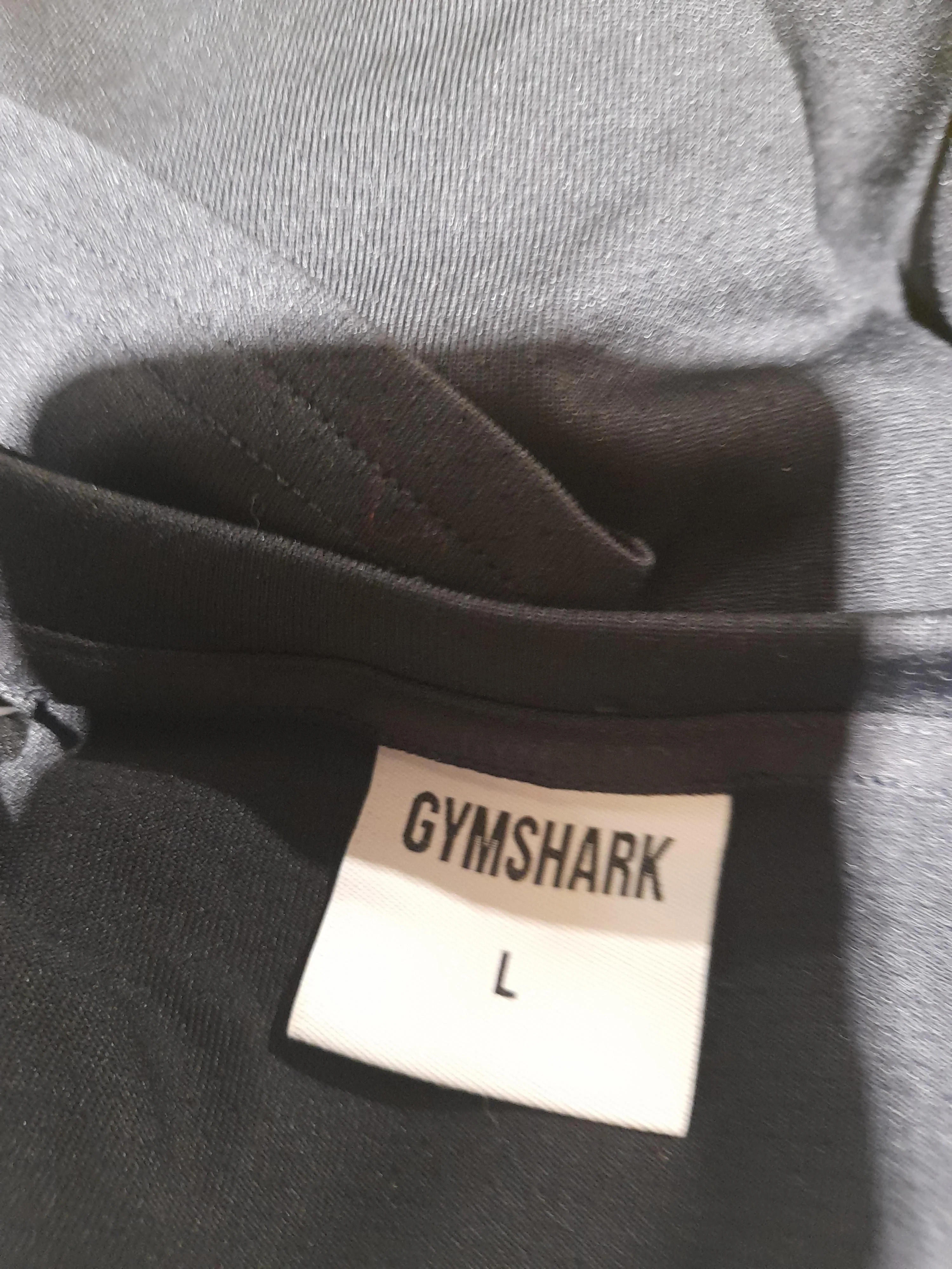 Gymshark Men's T-Shirt L Black Graphic 100% Polyester Round Neck Basic - Image 5