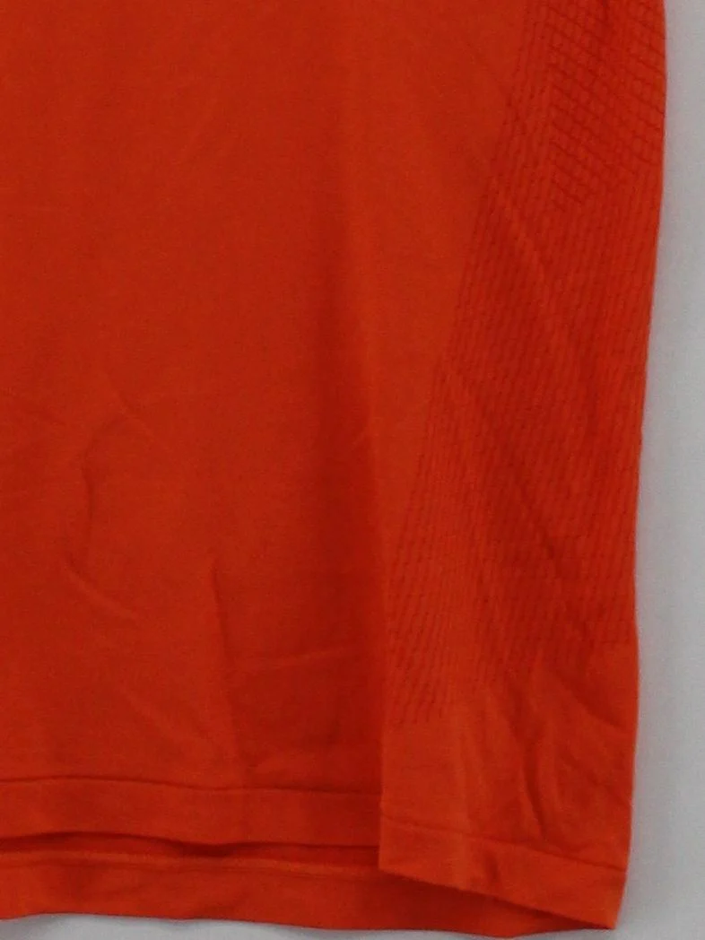 Gymshark Men's T-Shirt L Orange Polyester with Nylon Sleeveless Round Neck Basic - Image 4