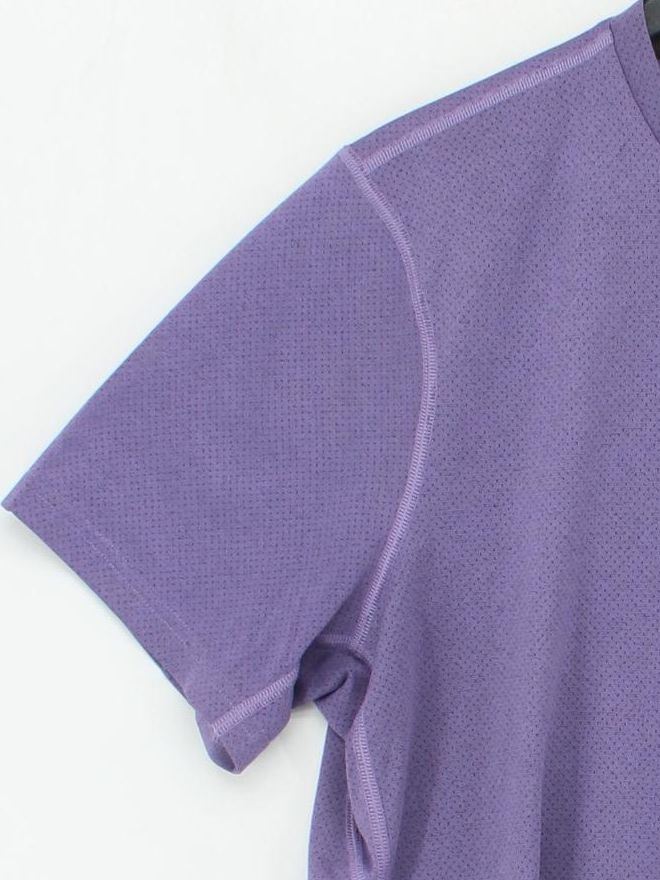 Gymshark Men's T-Shirt L Purple Geometric 100% Polyester Round Neck Basic - Image 4