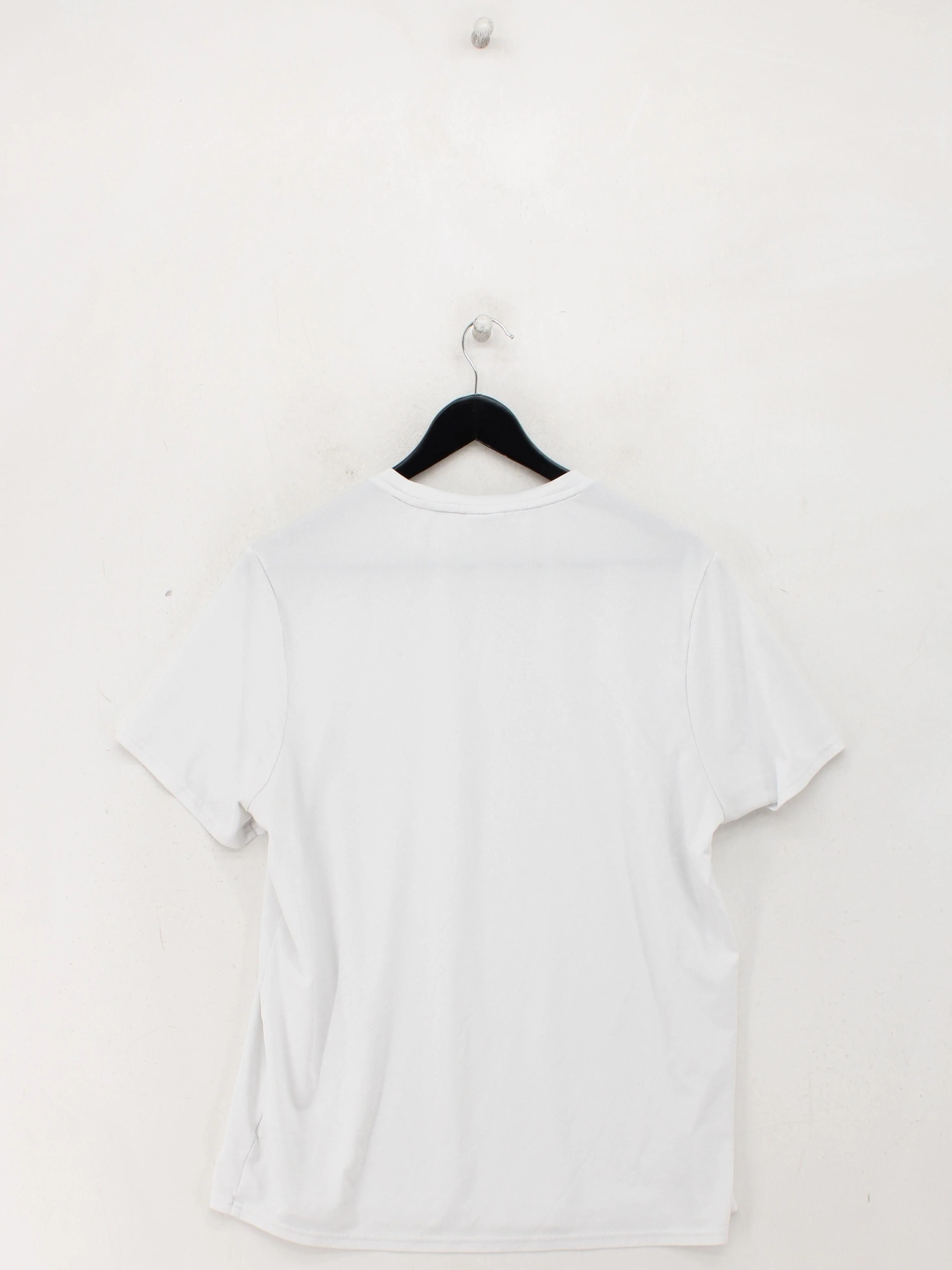 Gymshark Men's T-Shirt L White Graphic 100% Polyester Crew Neck Basic - Image 2