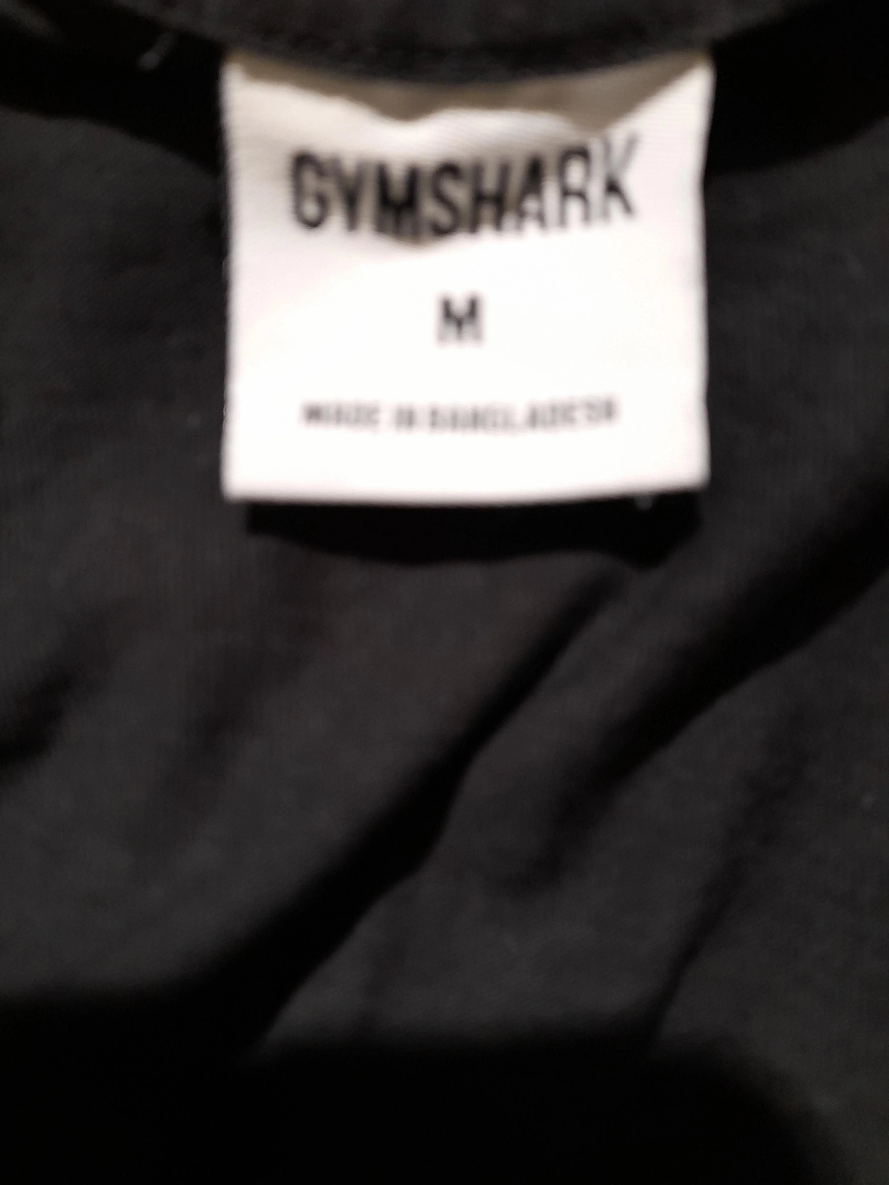 Gymshark Men's T-Shirt M Black 100% Cotton Basic - Image 5