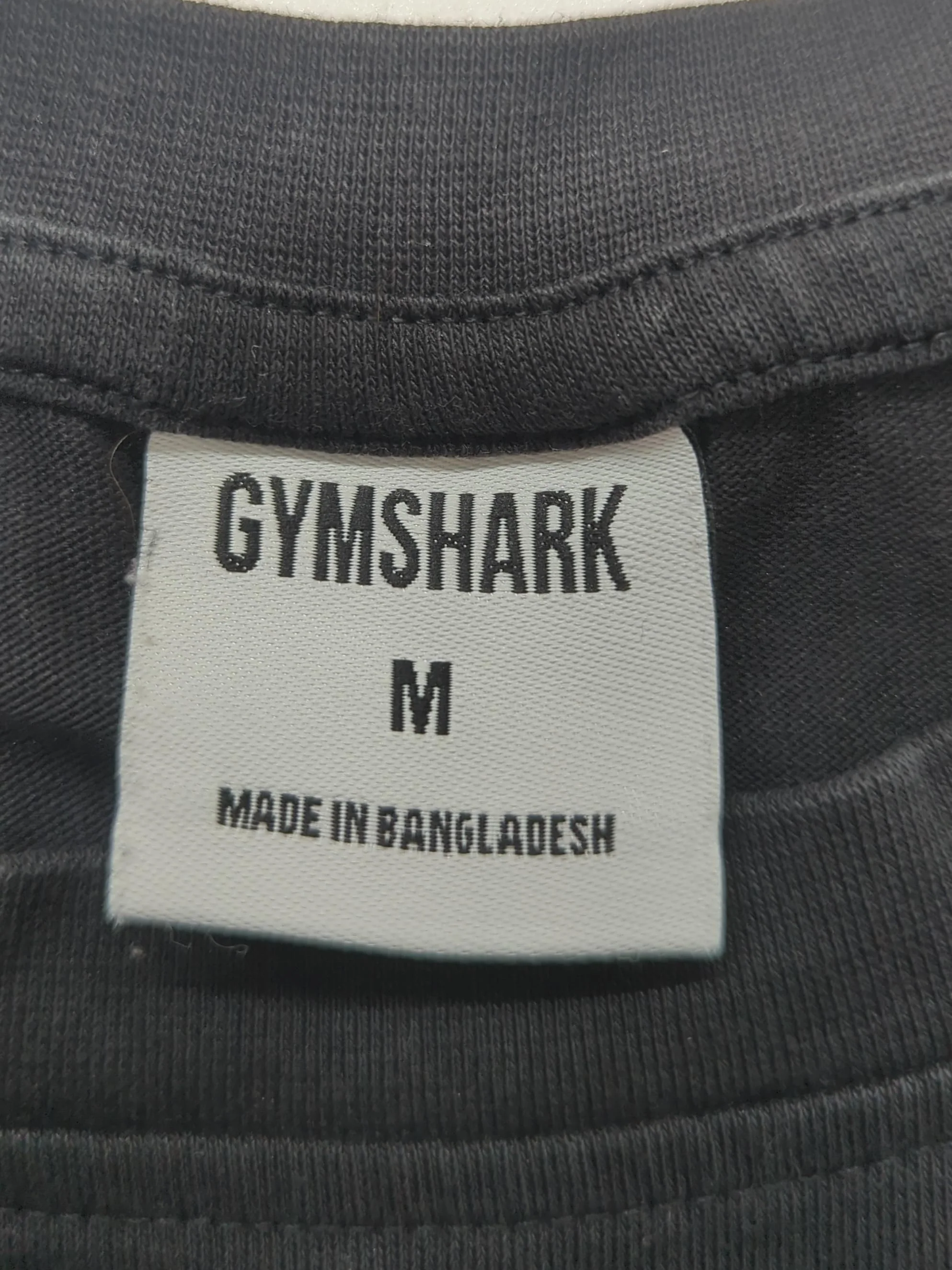 Gymshark Men's T-Shirt M Black Cotton with Polyester, Elastane Basic - Image 5