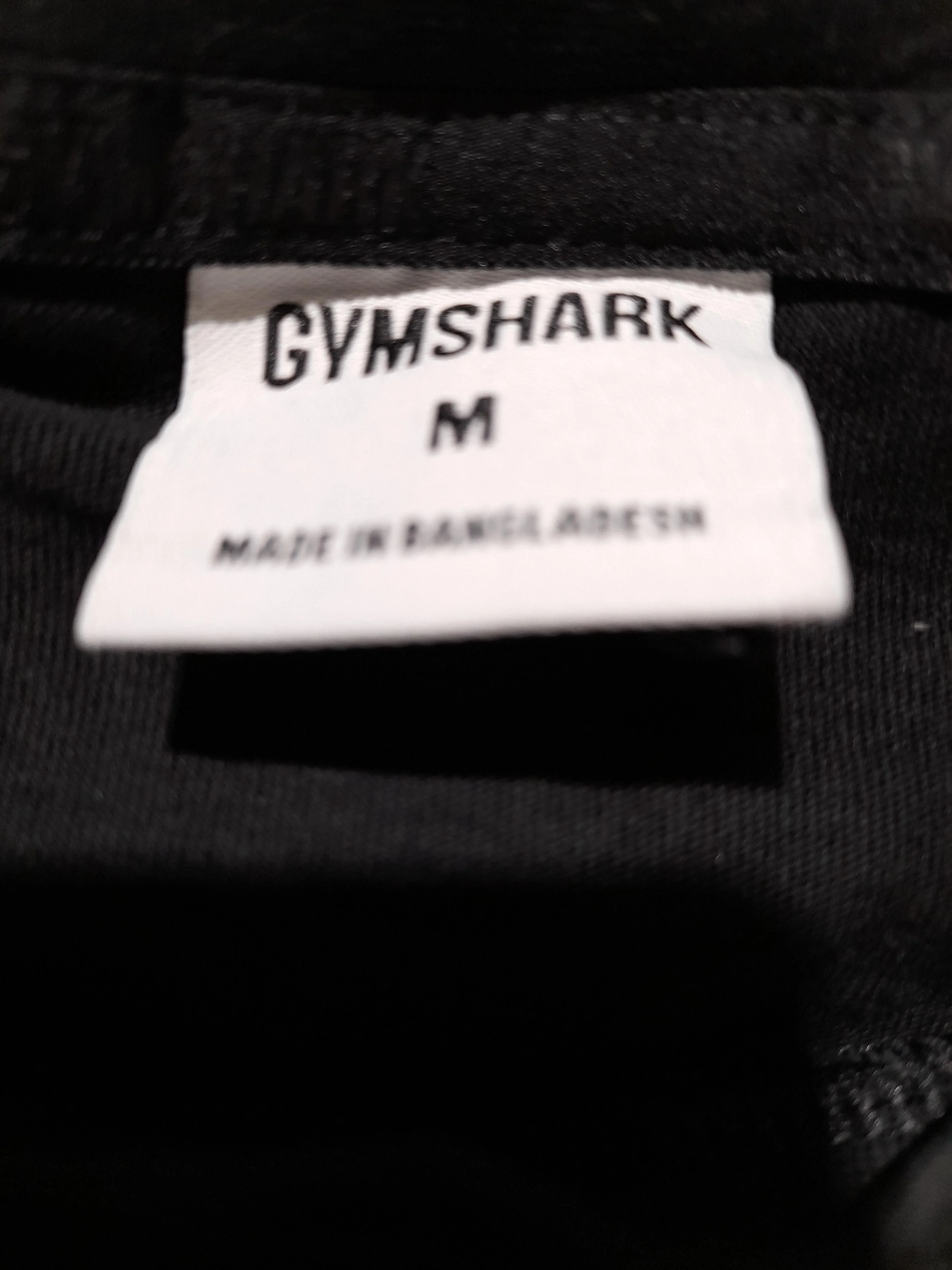 Gymshark Men's T-Shirt M Black Graphic 100% Cotton Round Neck Basic - Image 5
