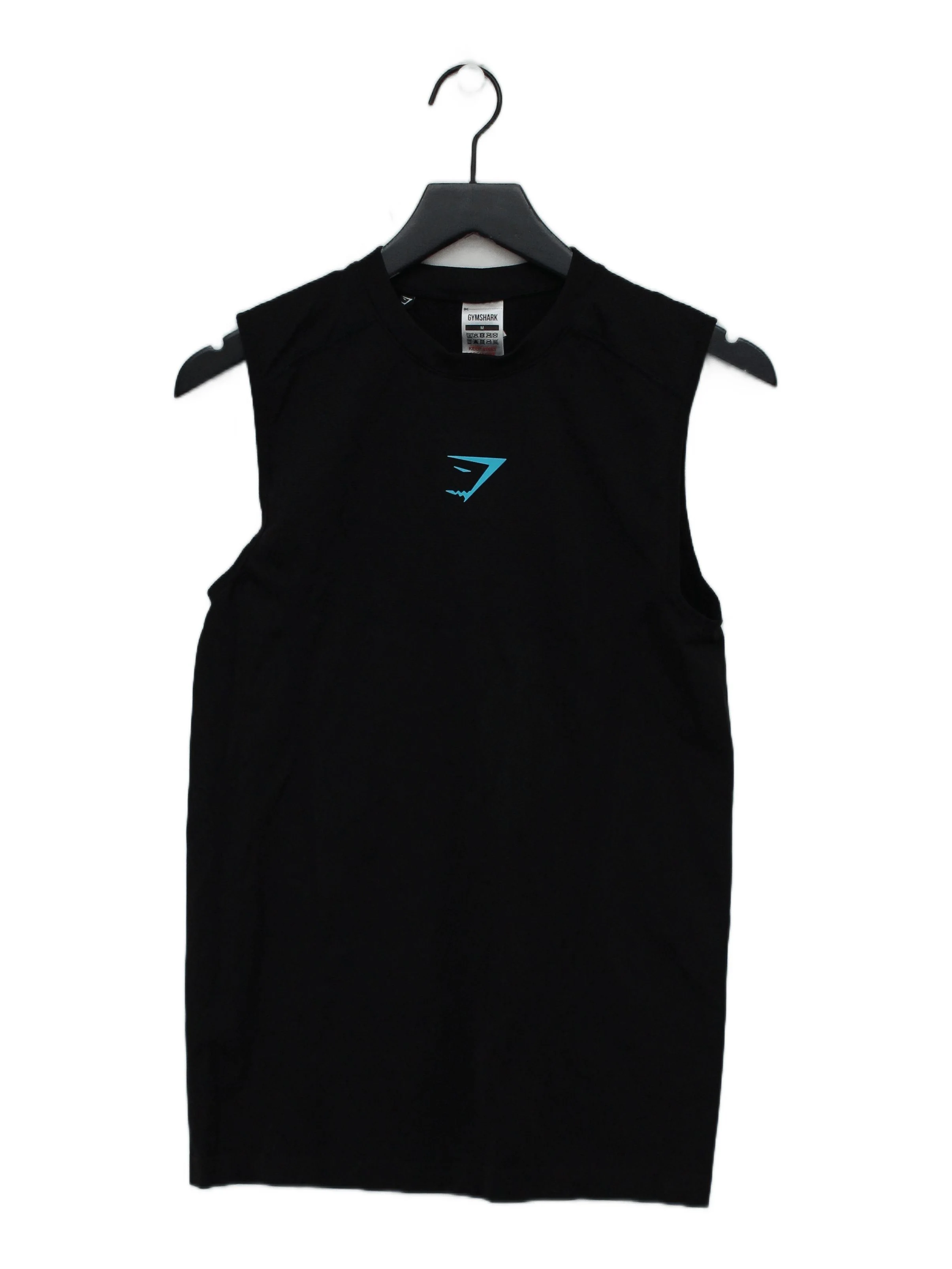 Gymshark Men's T-Shirt M Black Nylon with Polyester, Elastane Basic