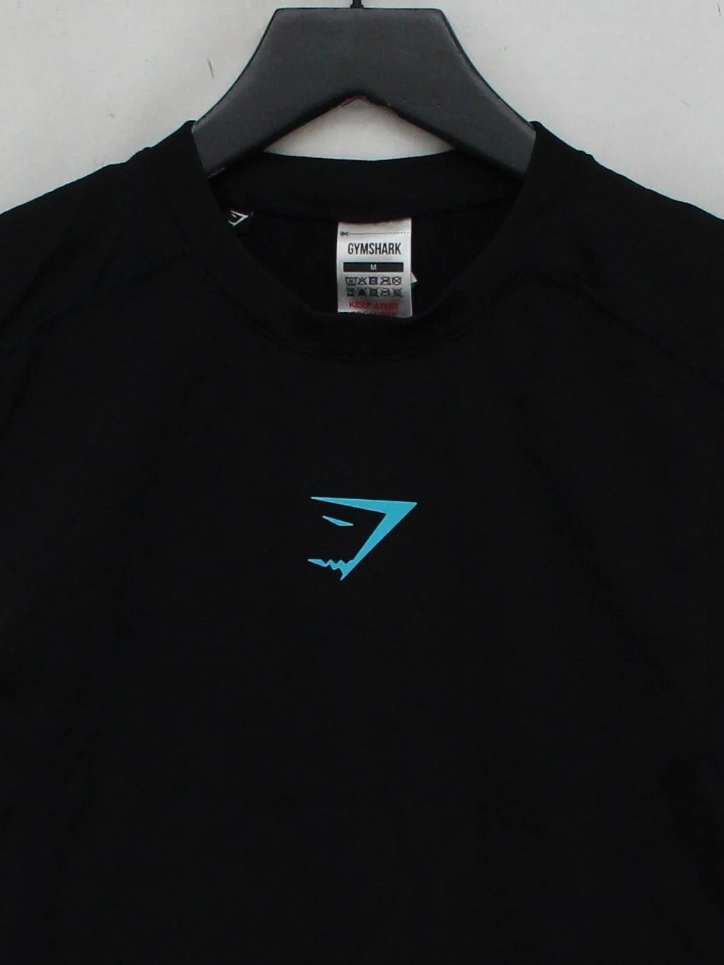 Gymshark Men's T-Shirt M Black Nylon with Polyester, Elastane Basic - Image 3