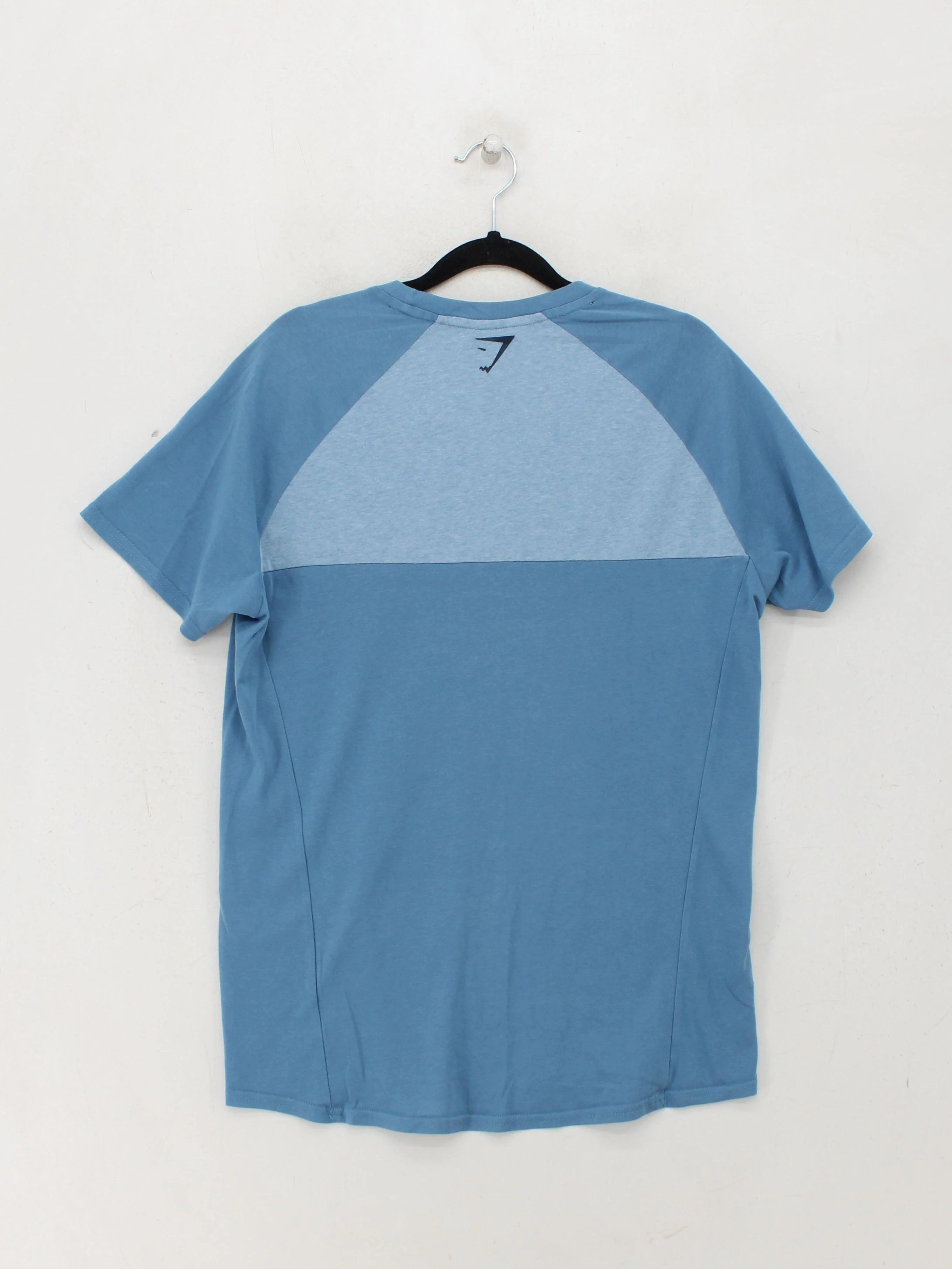 Gymshark Men's T-Shirt M Blue Polyester with Cotton, Elastane Basic - Image 2