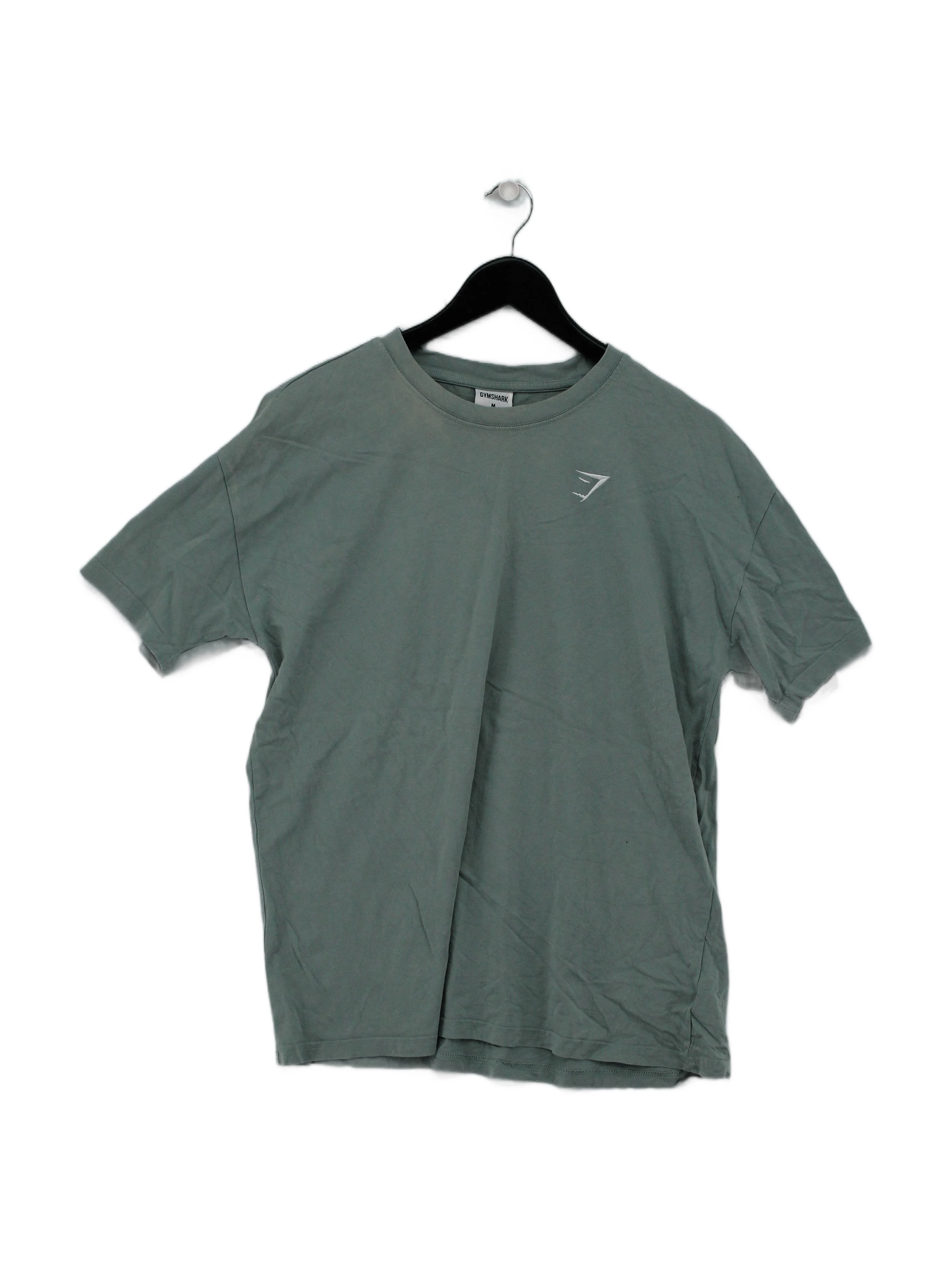 Gymshark Men's T-Shirt M Green 100% Cotton Round Neck Basic
