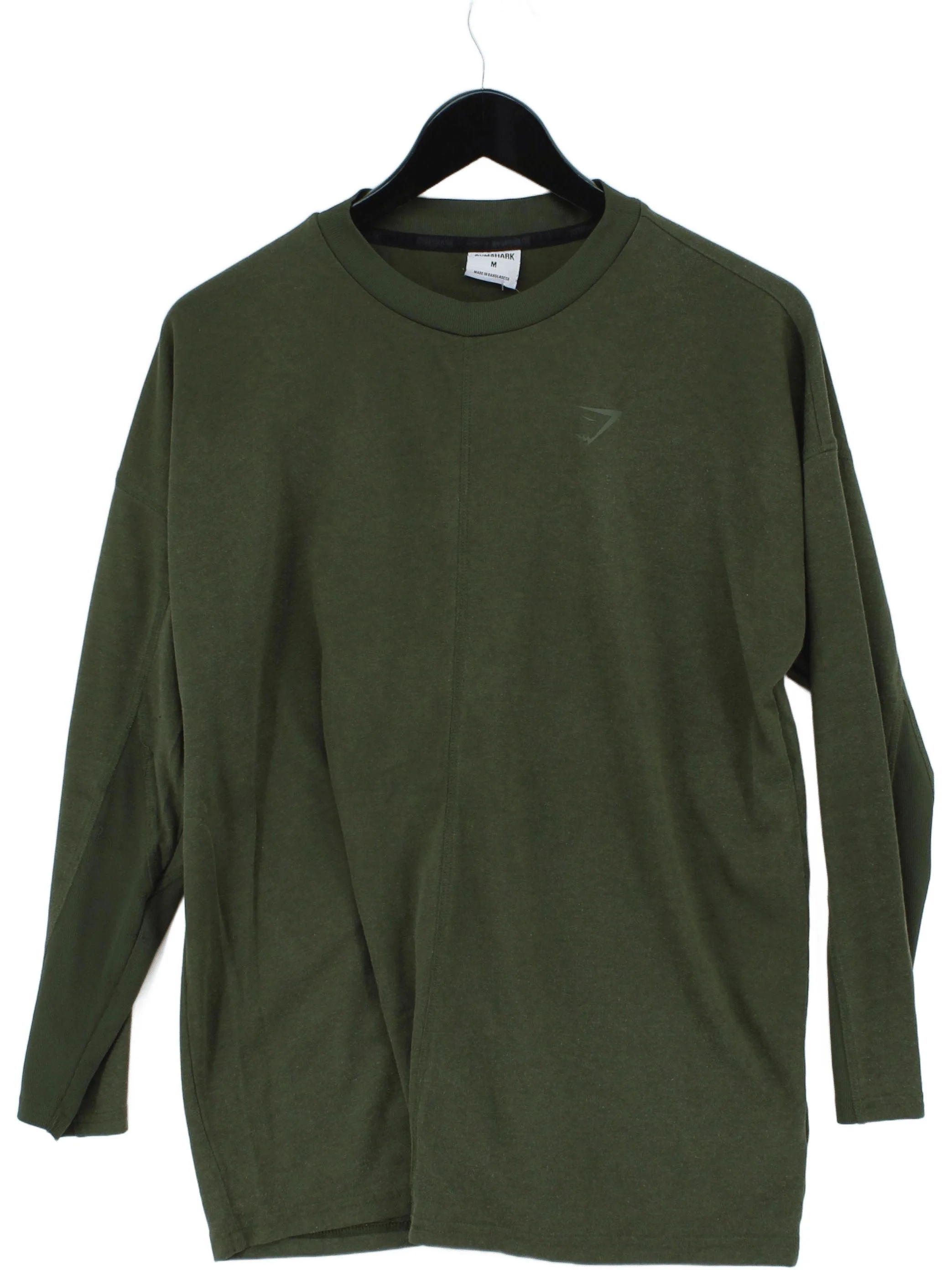 Gymshark Men's T-Shirt M Green Polyester with Elastane Basic
