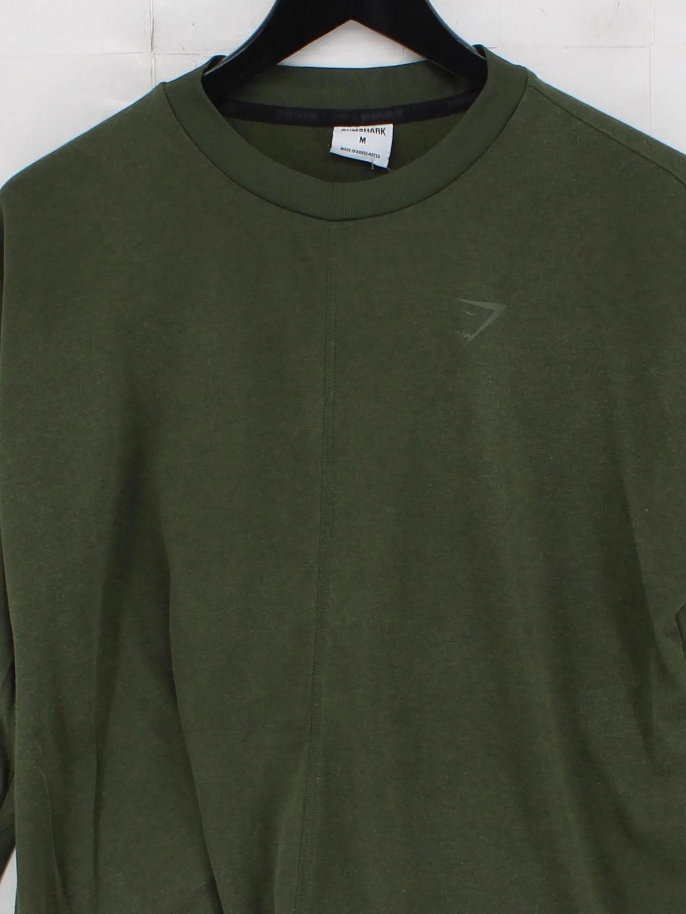 Gymshark Men's T-Shirt M Green Polyester with Elastane Basic - Image 3