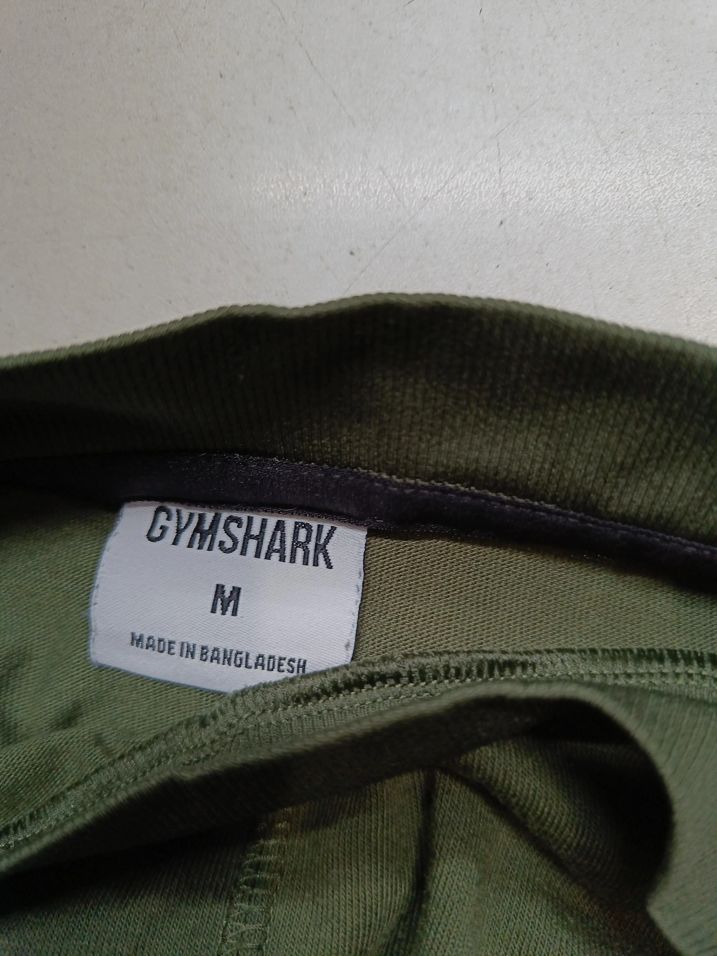 Gymshark Men's T-Shirt M Green Polyester with Elastane Basic - Image 5