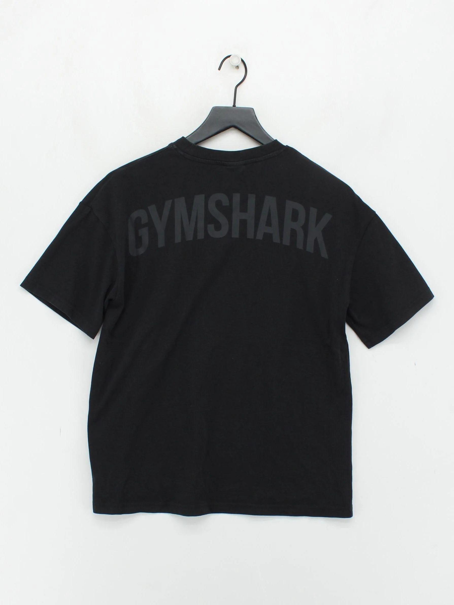 Gymshark Men's T-Shirt S Black Cotton with Polyester, Elastane Basic - Image 2