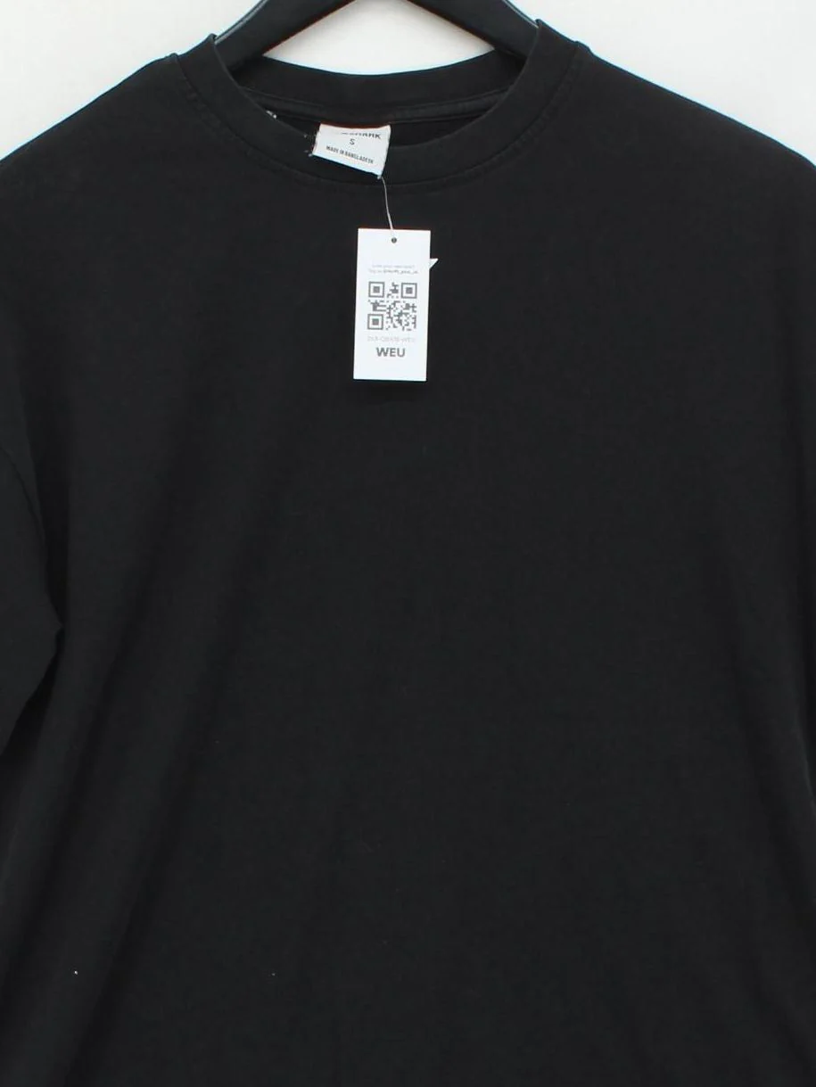 Gymshark Men's T-Shirt S Black Cotton with Polyester, Elastane Basic - Image 3