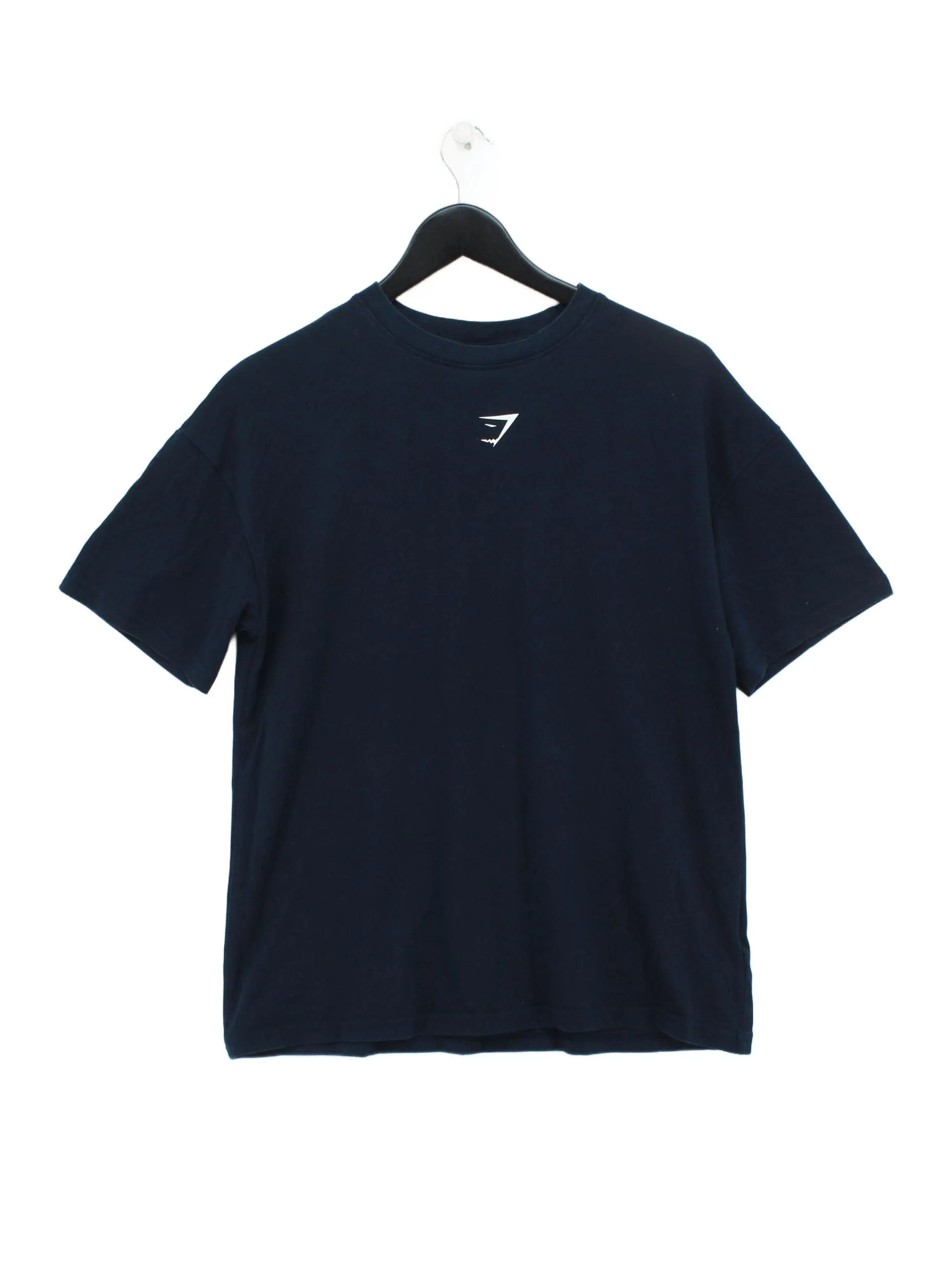 Gymshark Men's T-Shirt S Blue Graphic Cotton with Polyester, Elastane Basic