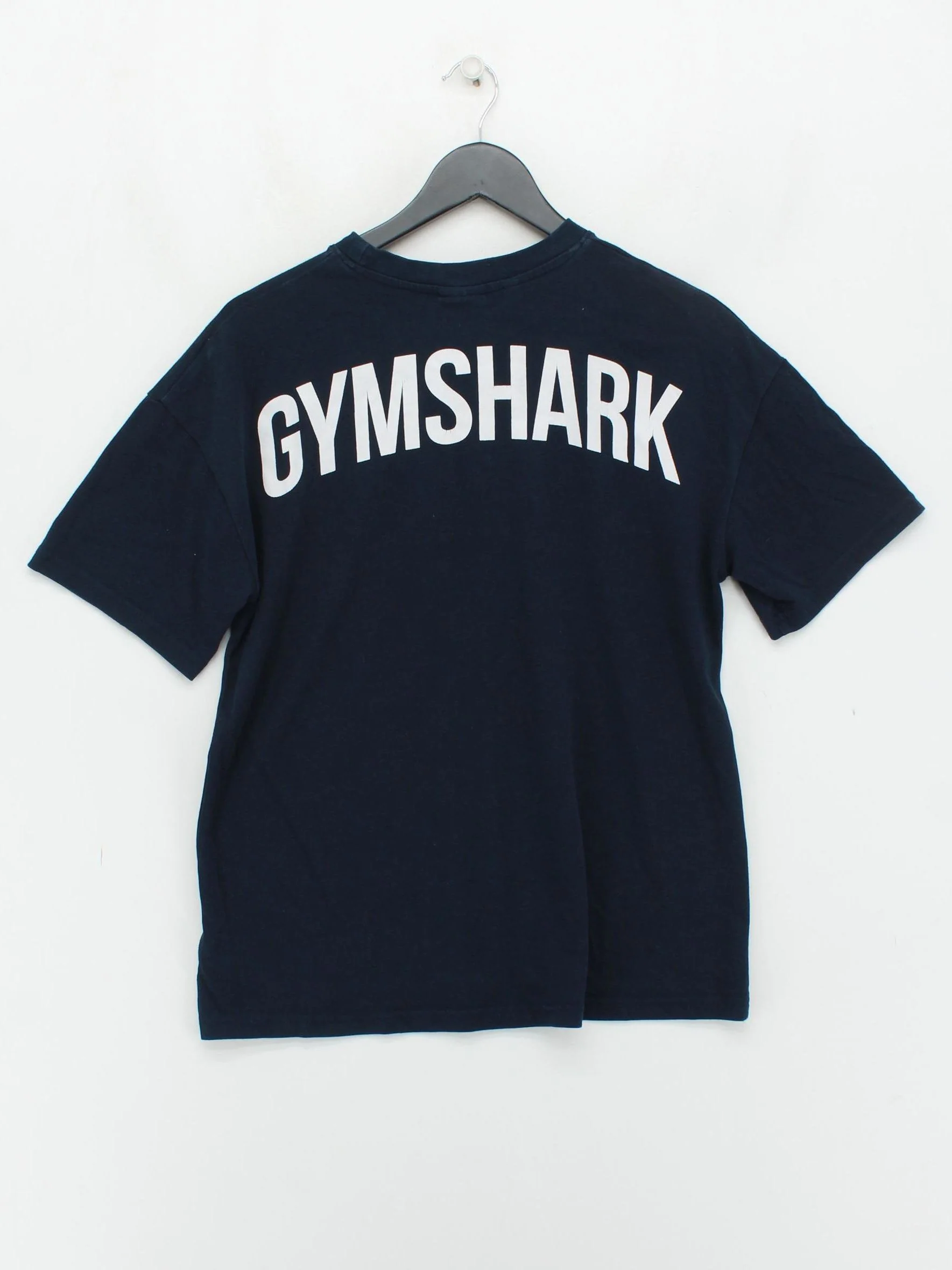 Gymshark Men's T-Shirt S Blue Graphic Cotton with Polyester, Elastane Basic - Image 2