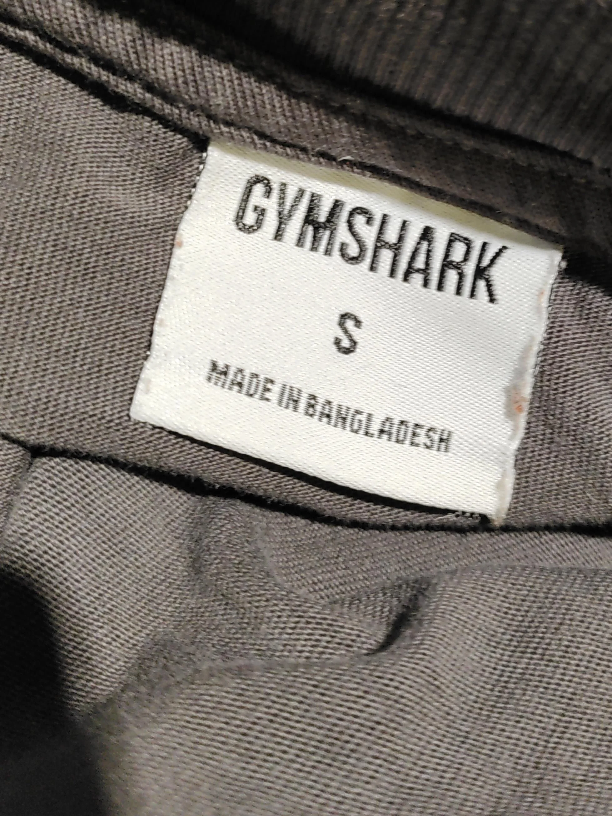 Gymshark Men's T-Shirt S Grey Cotton with Elastane Basic - Image 5