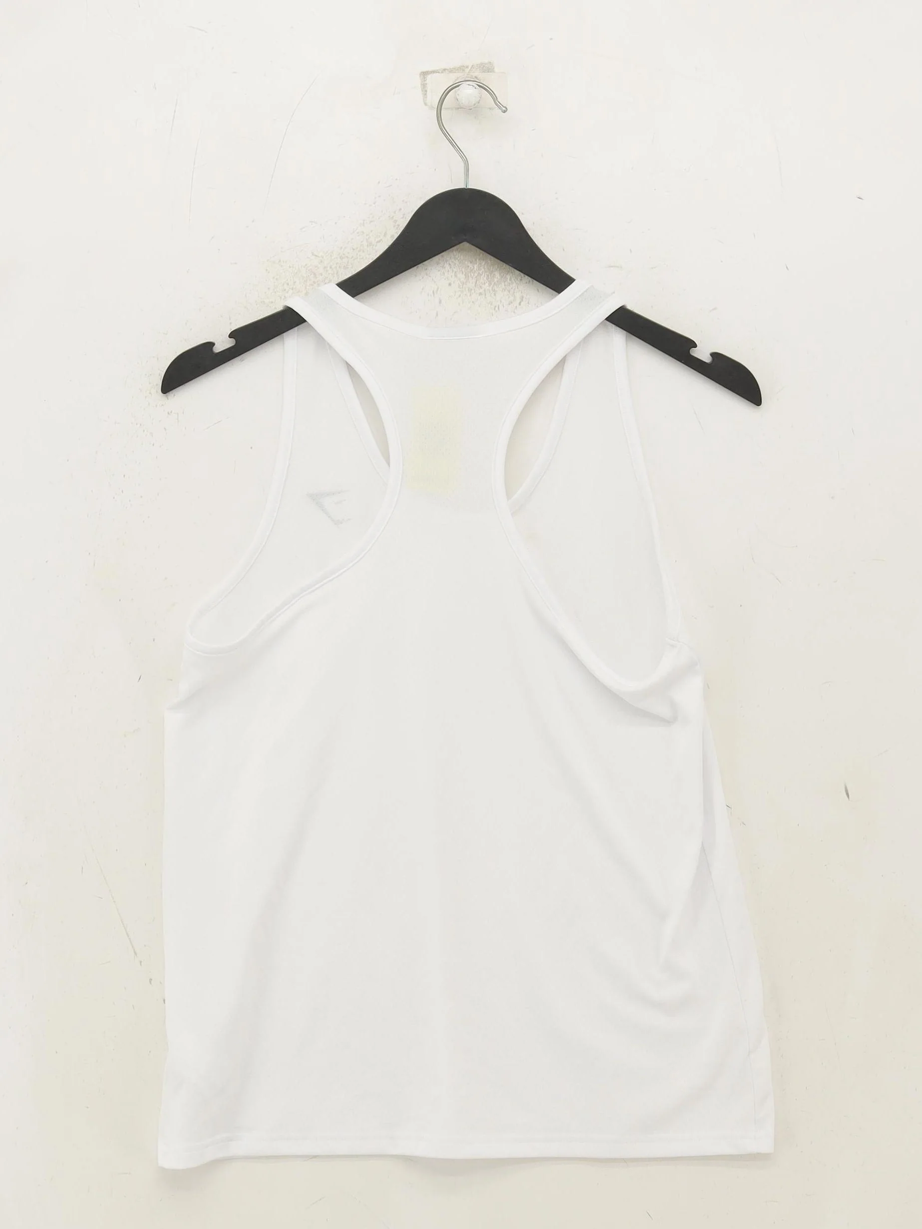 Gymshark Men's T-Shirt S White 100% Polyester Sleeveless Round Neck Basic - Image 2