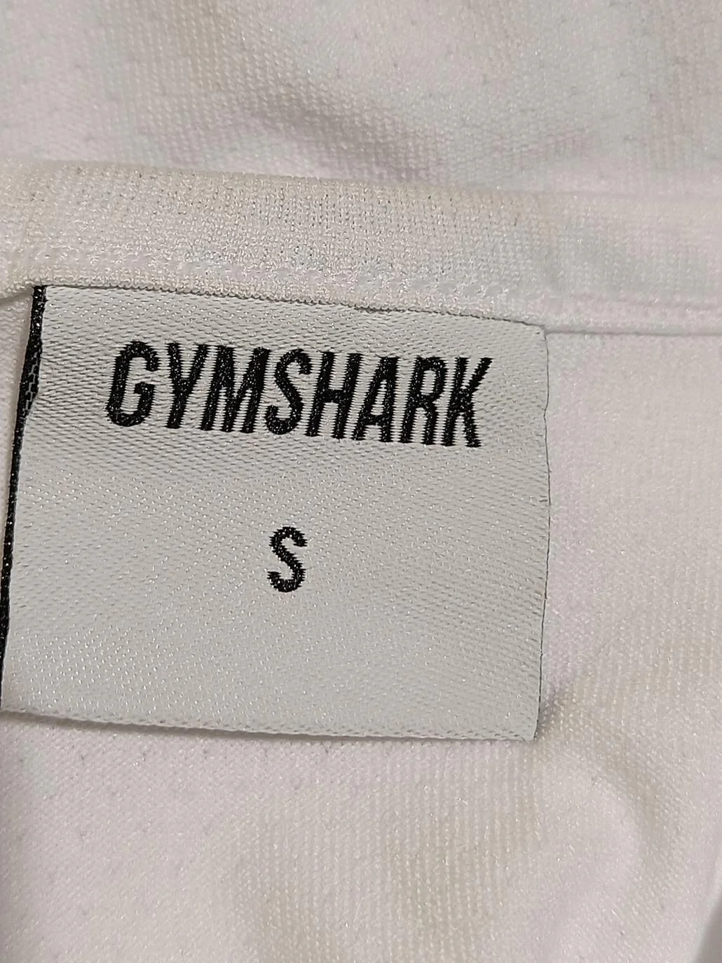 Gymshark Men's T-Shirt S White 100% Polyester Sleeveless Round Neck Basic - Image 6