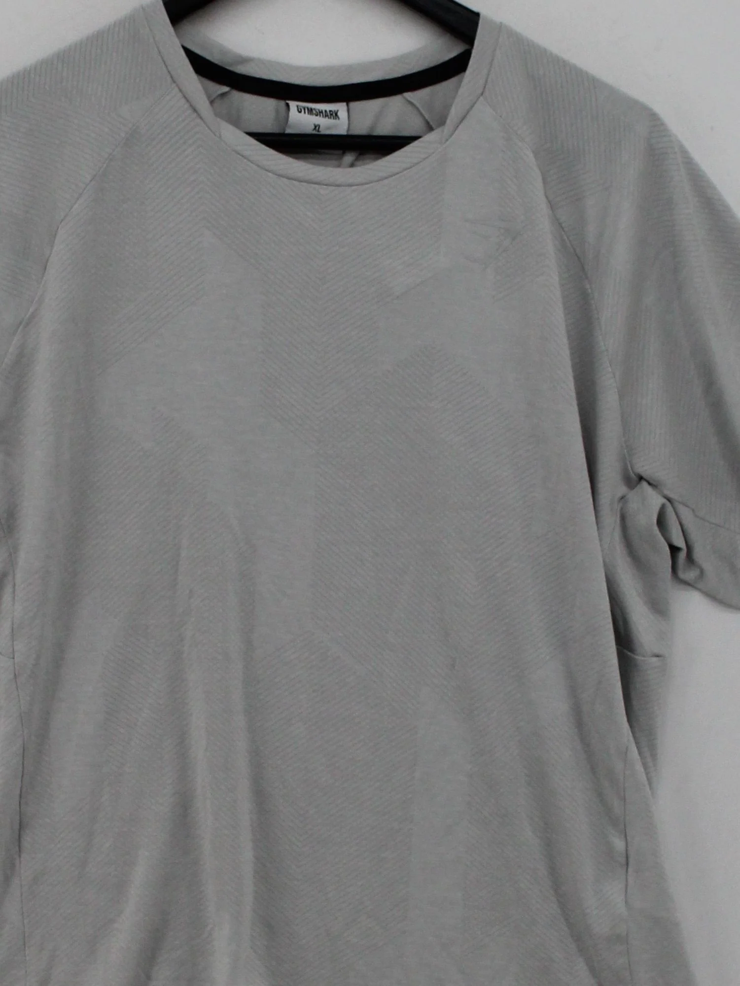 Gymshark Men's T-Shirt XL Grey Polyester with Polyester Round Neck Basic - Image 3