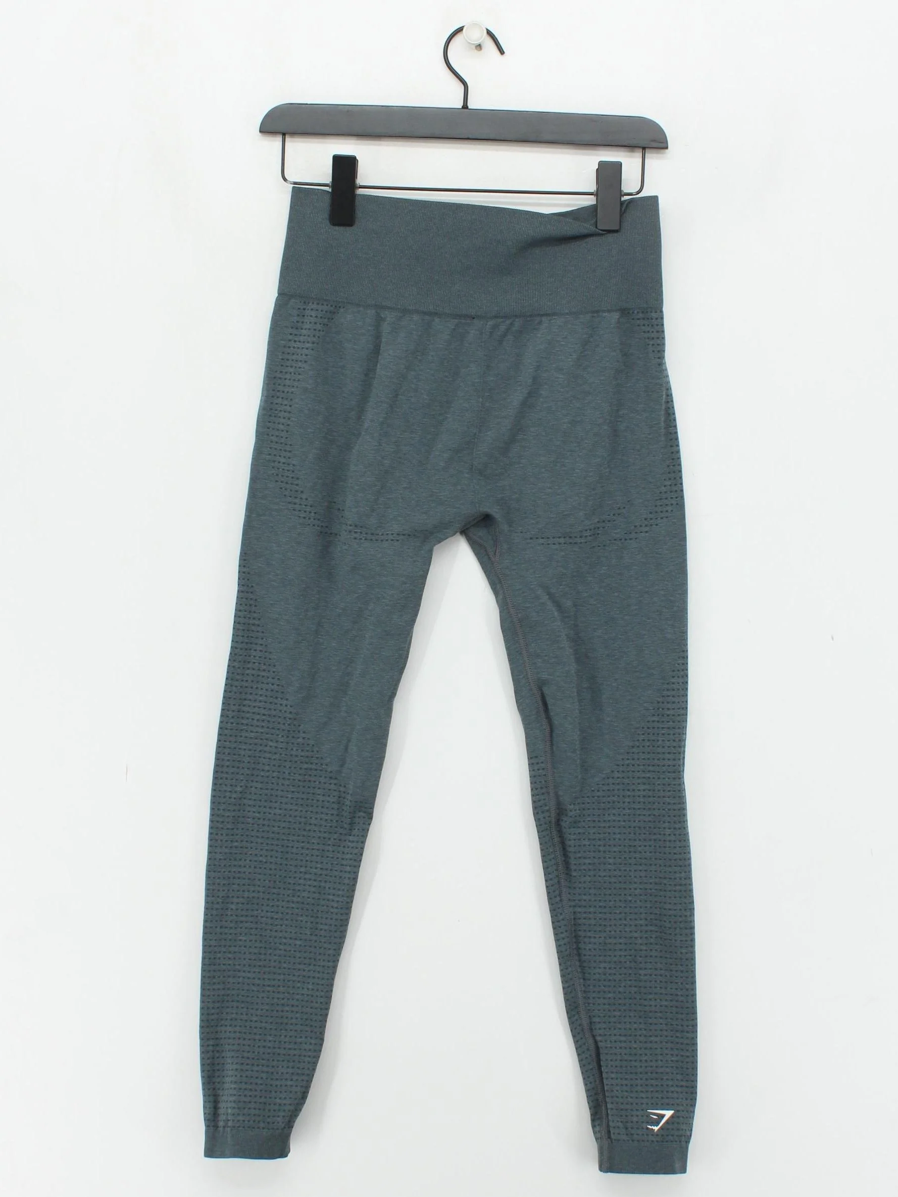 Gymshark Women's Leggings L Grey Nylon with Elastane Full length - Image 2