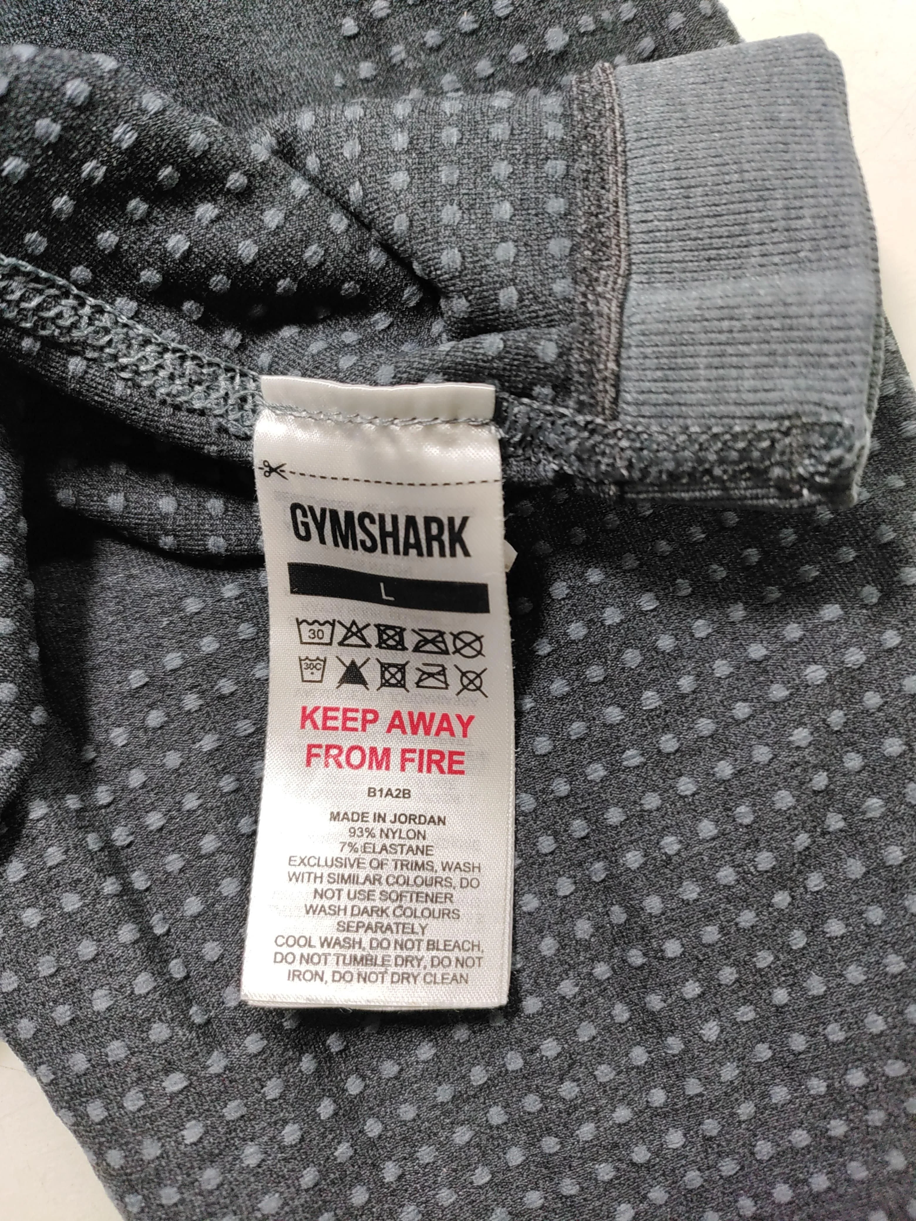 Gymshark Women's Leggings L Grey Nylon with Elastane Full length - Image 5