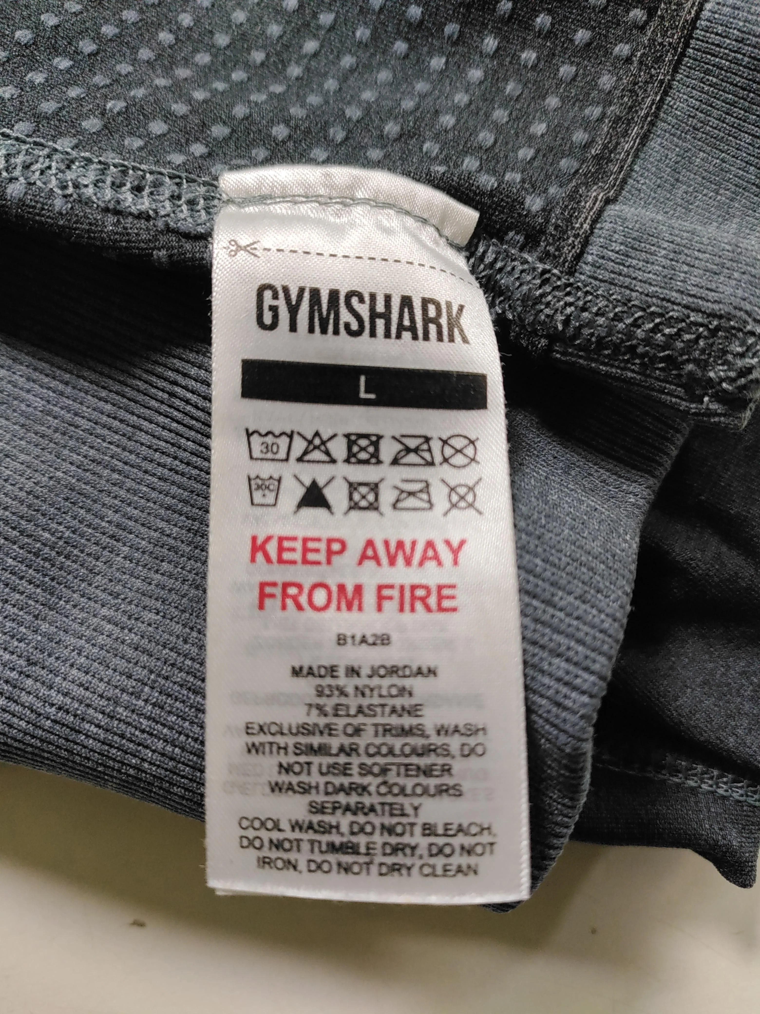Gymshark Women's Leggings L Grey Nylon with Elastane Full length - Image 6