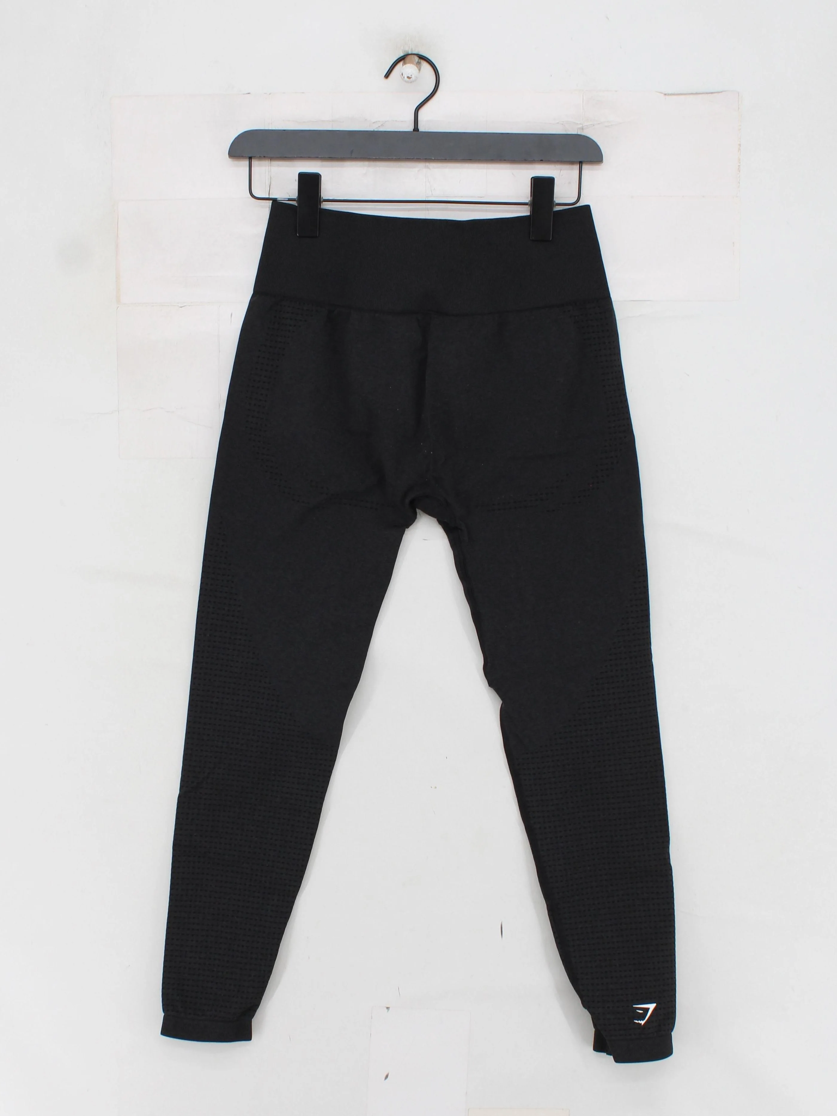 Gymshark Women's Leggings M Black Nylon with Elastane Full length - Image 2