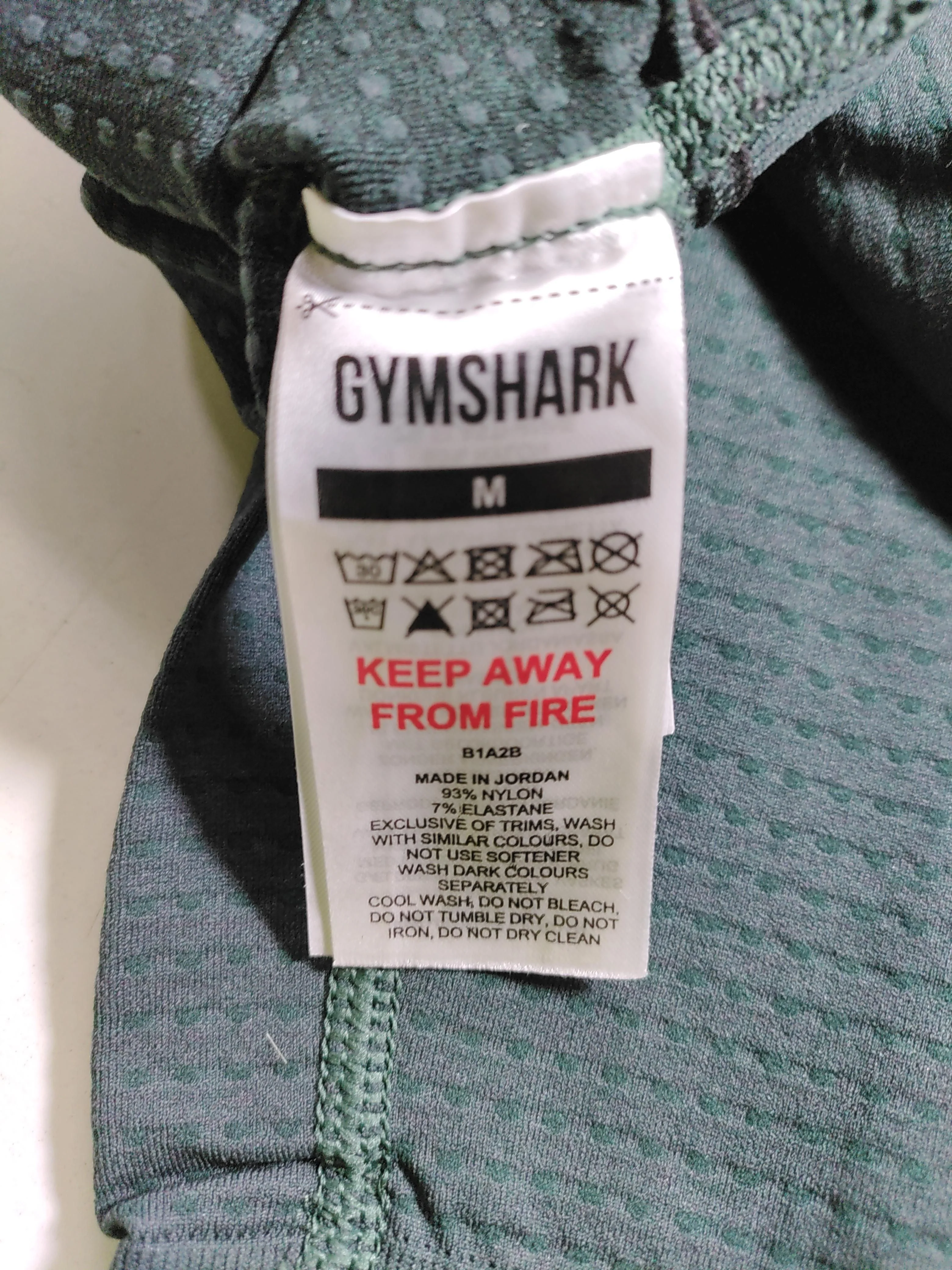 Gymshark Women's Leggings M Green Nylon with Elastane Full length - Image 7