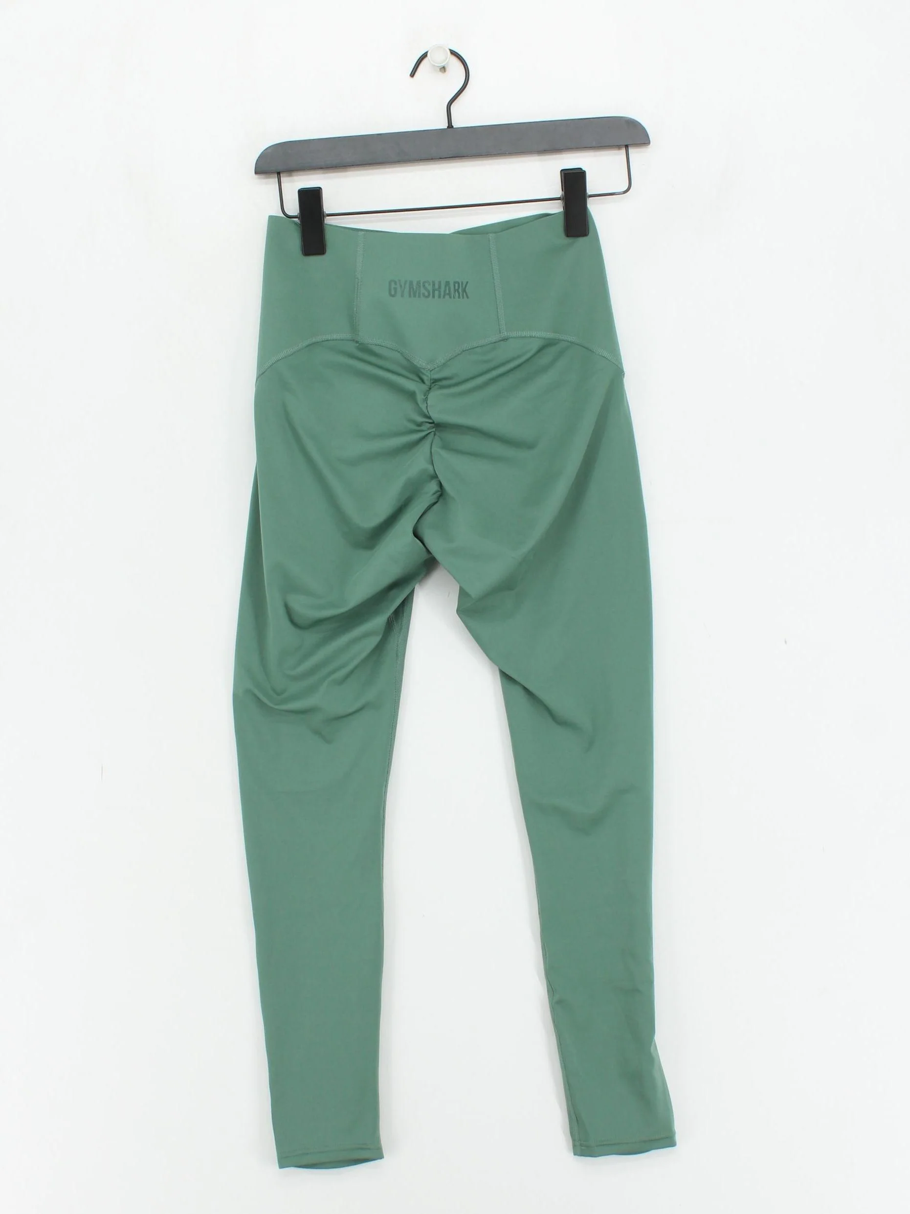 Gymshark Women's Leggings M Green Polyester with Elastane Full length - Image 2