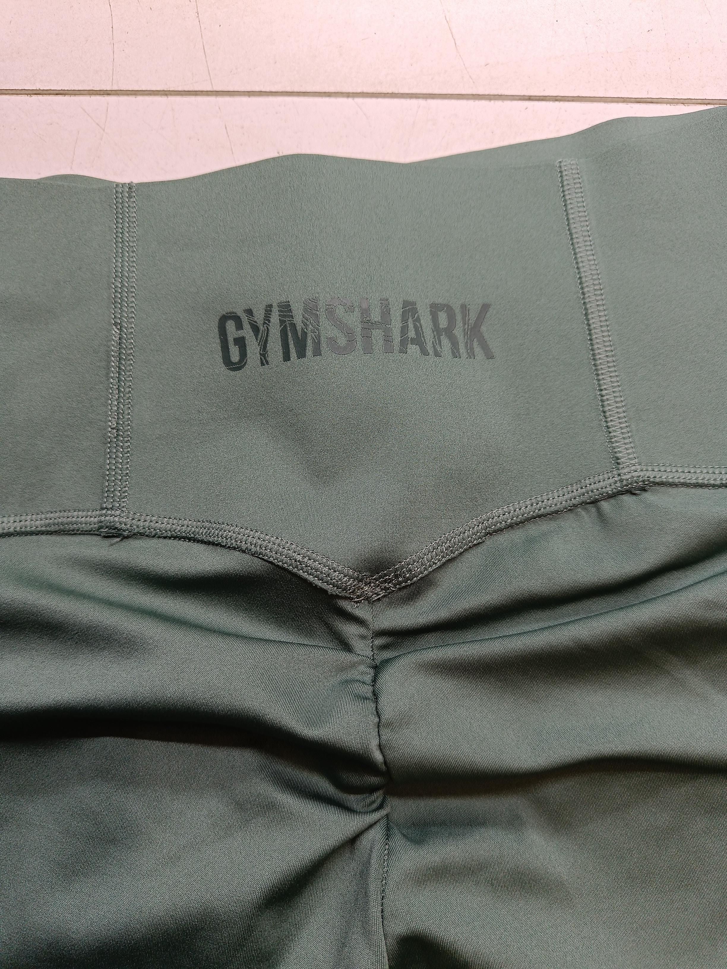 Gymshark Women's Leggings M Green Polyester with Elastane Full length - Image 5