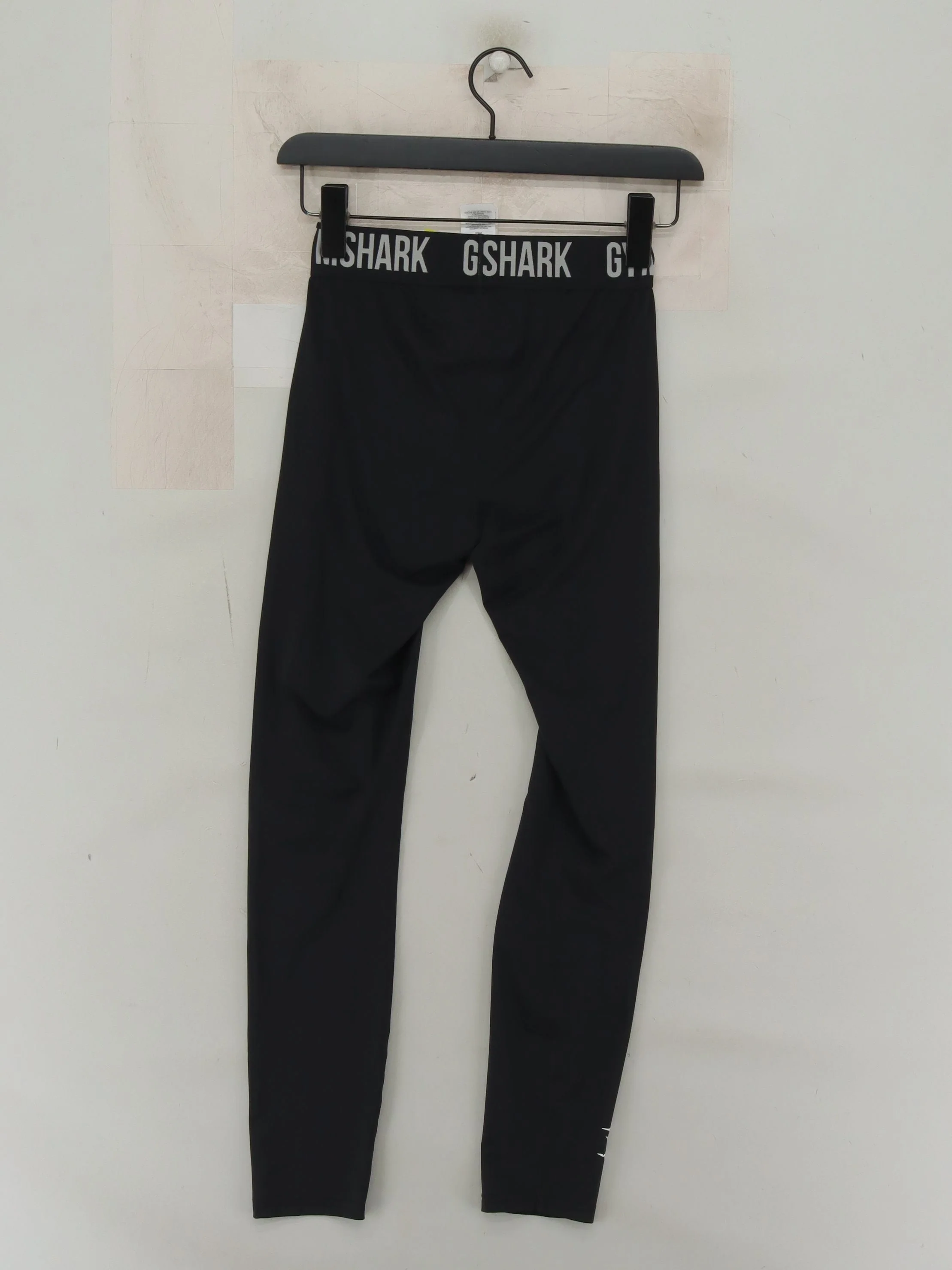 Gymshark Women's Leggings S Black Polyester with Elastane Full length - Image 2