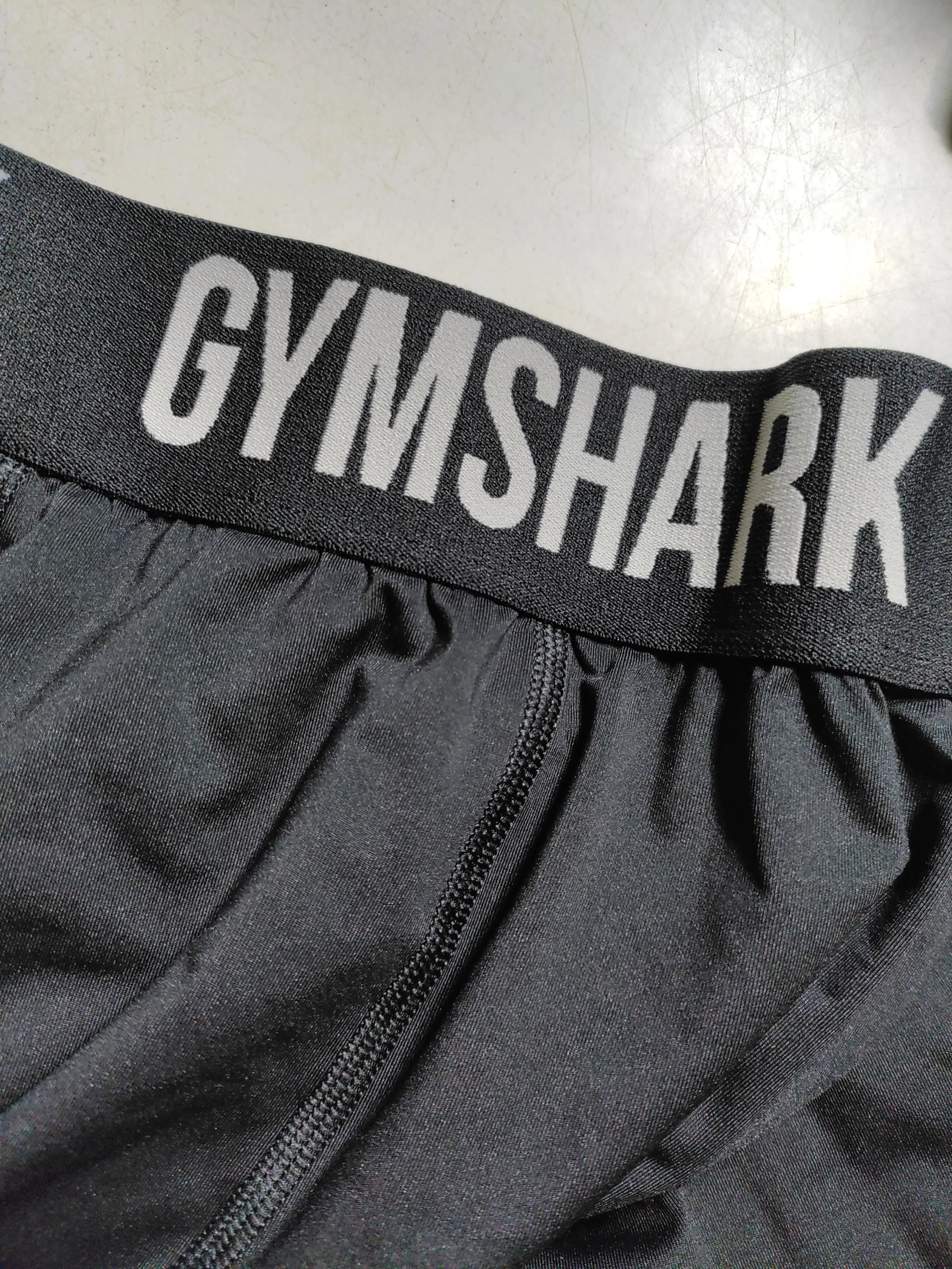 Gymshark Women's Leggings S Black Polyester with Elastane Full length - Image 5