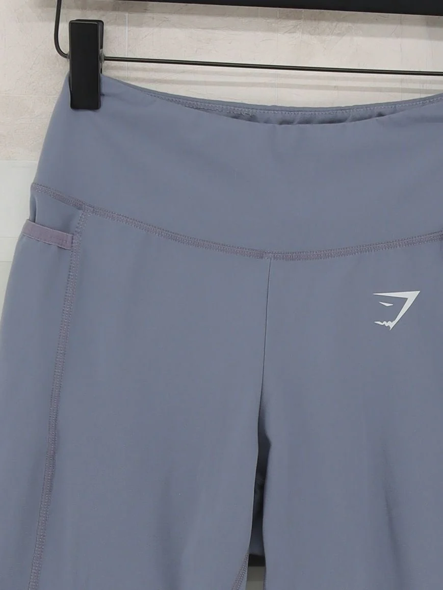 Gymshark Women's Leggings S Blue Polyester with Elastane Full length - Image 3