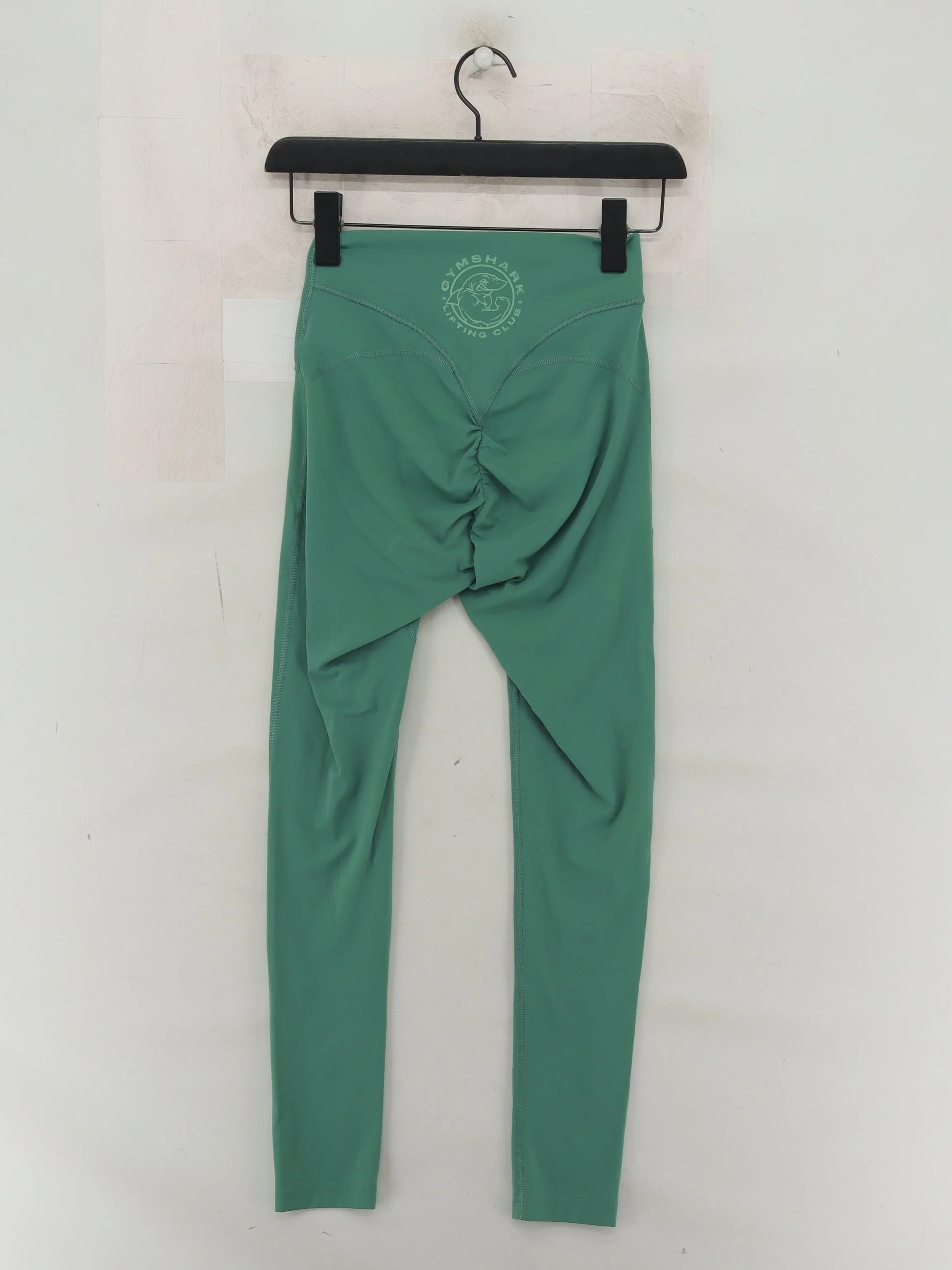 Gymshark Women's Leggings S Green Nylon with Elastane Full length - Image 2