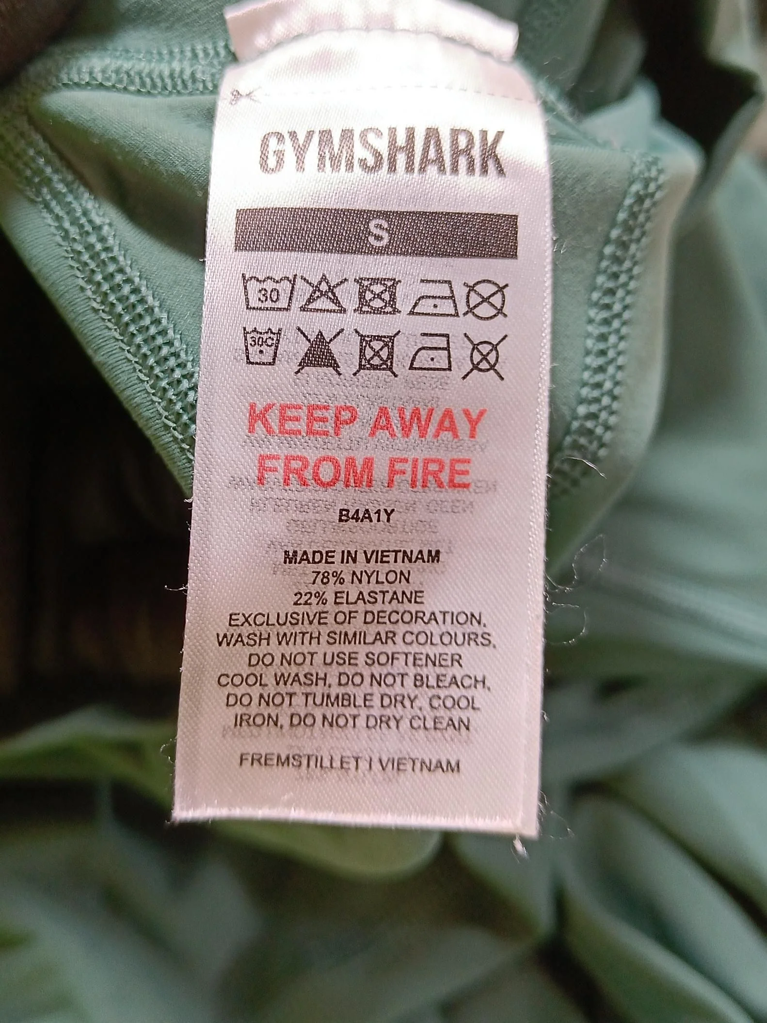 Gymshark Women's Leggings S Green Nylon with Elastane Full length - Image 6