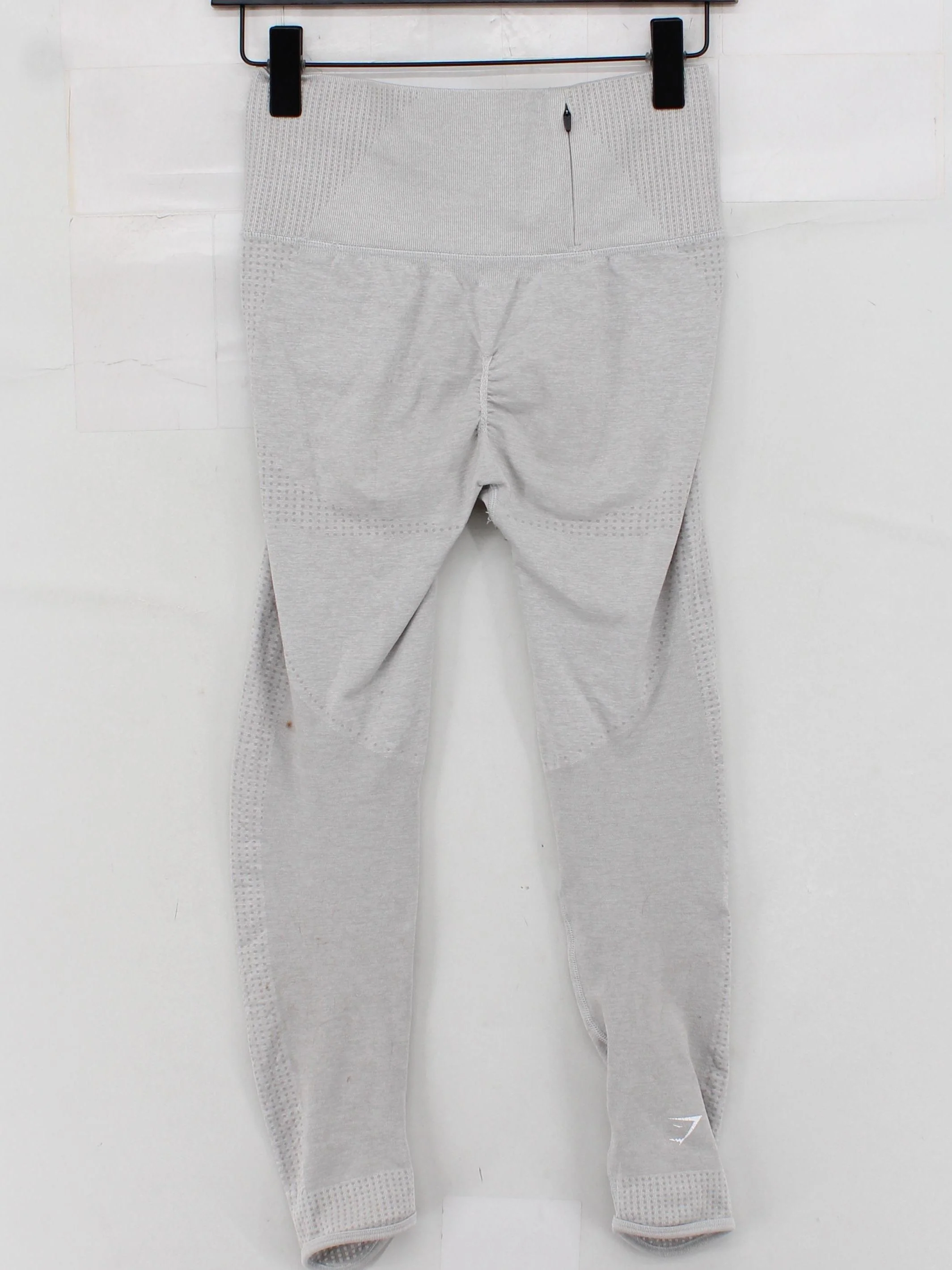 Gymshark Women's Leggings S Grey Nylon with Polyester, Elastane Full length - Image 2