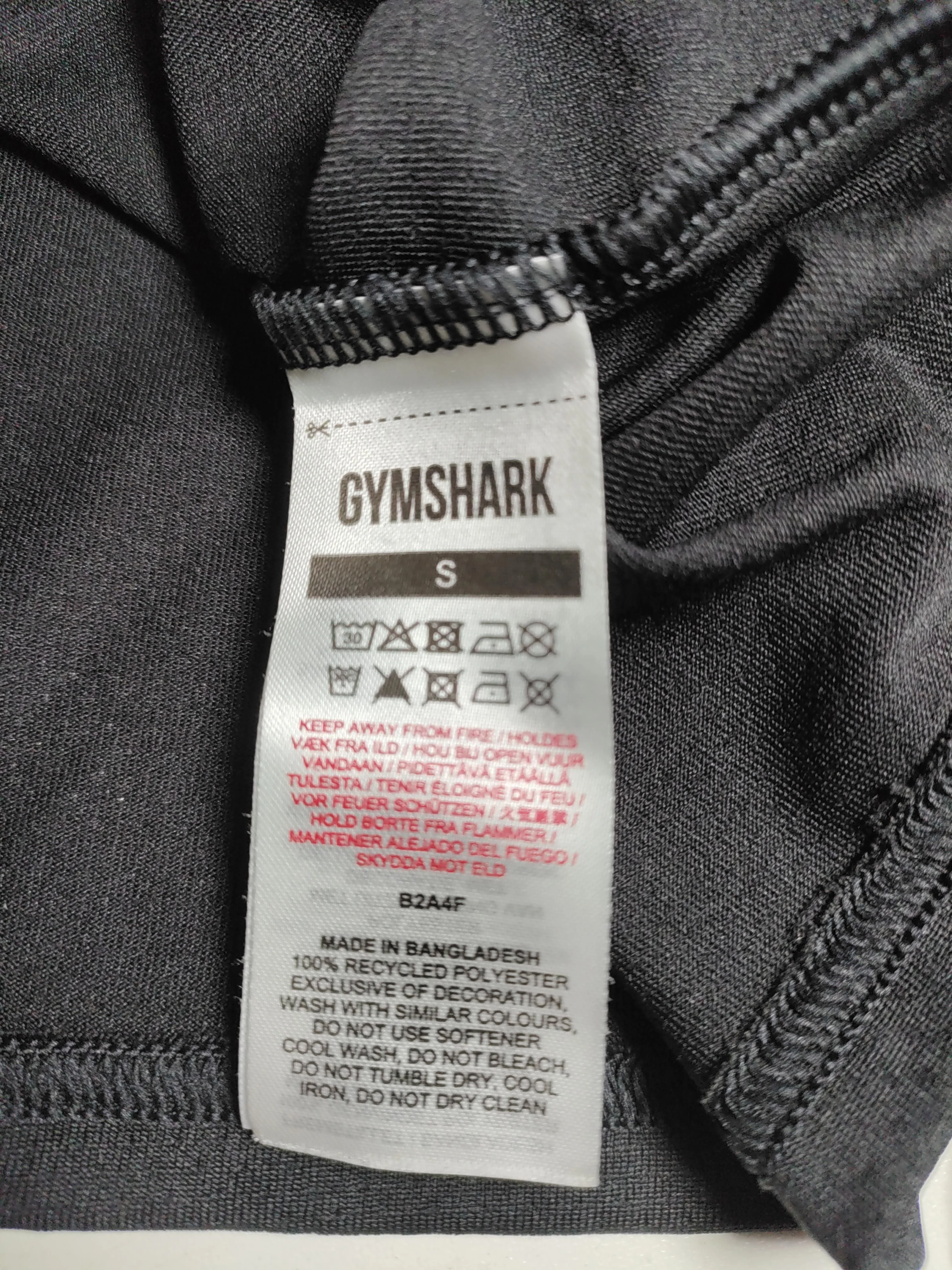 Gymshark Women's Loungewear S Black 100% Polyester Basic - Image 6