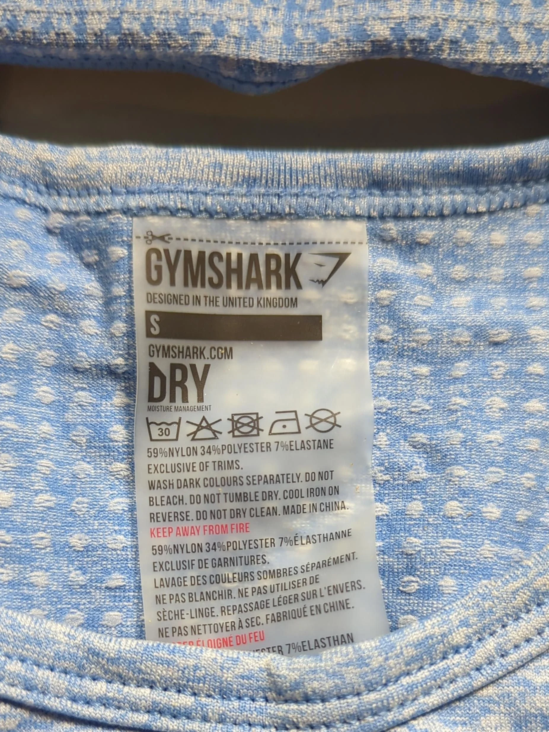 Gymshark Women's Loungewear S Blue Nylon with Polyester, Elastane Basic - Image 5