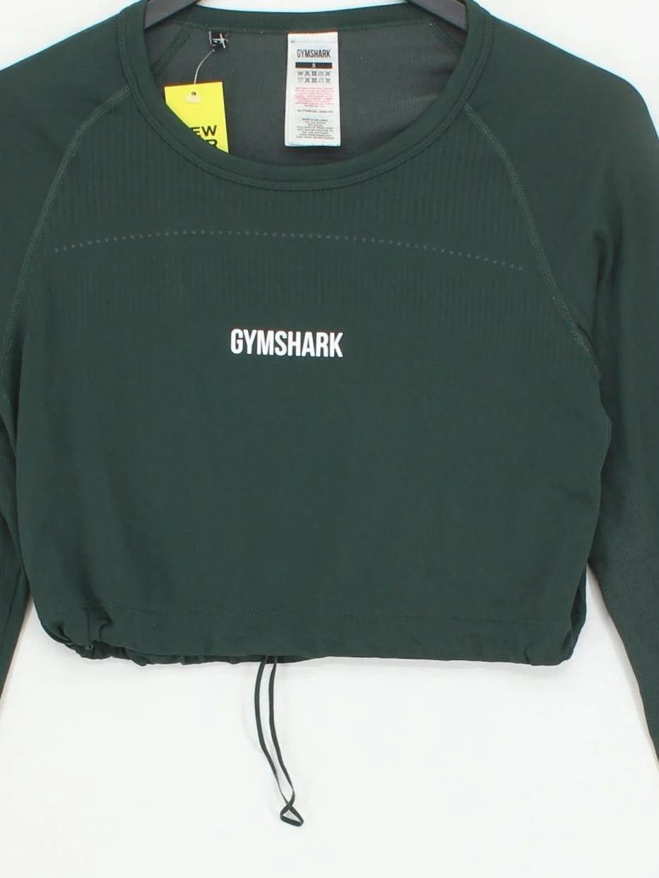 Gymshark Women's Loungewear S Green Polyester with Nylon Basic - Image 3