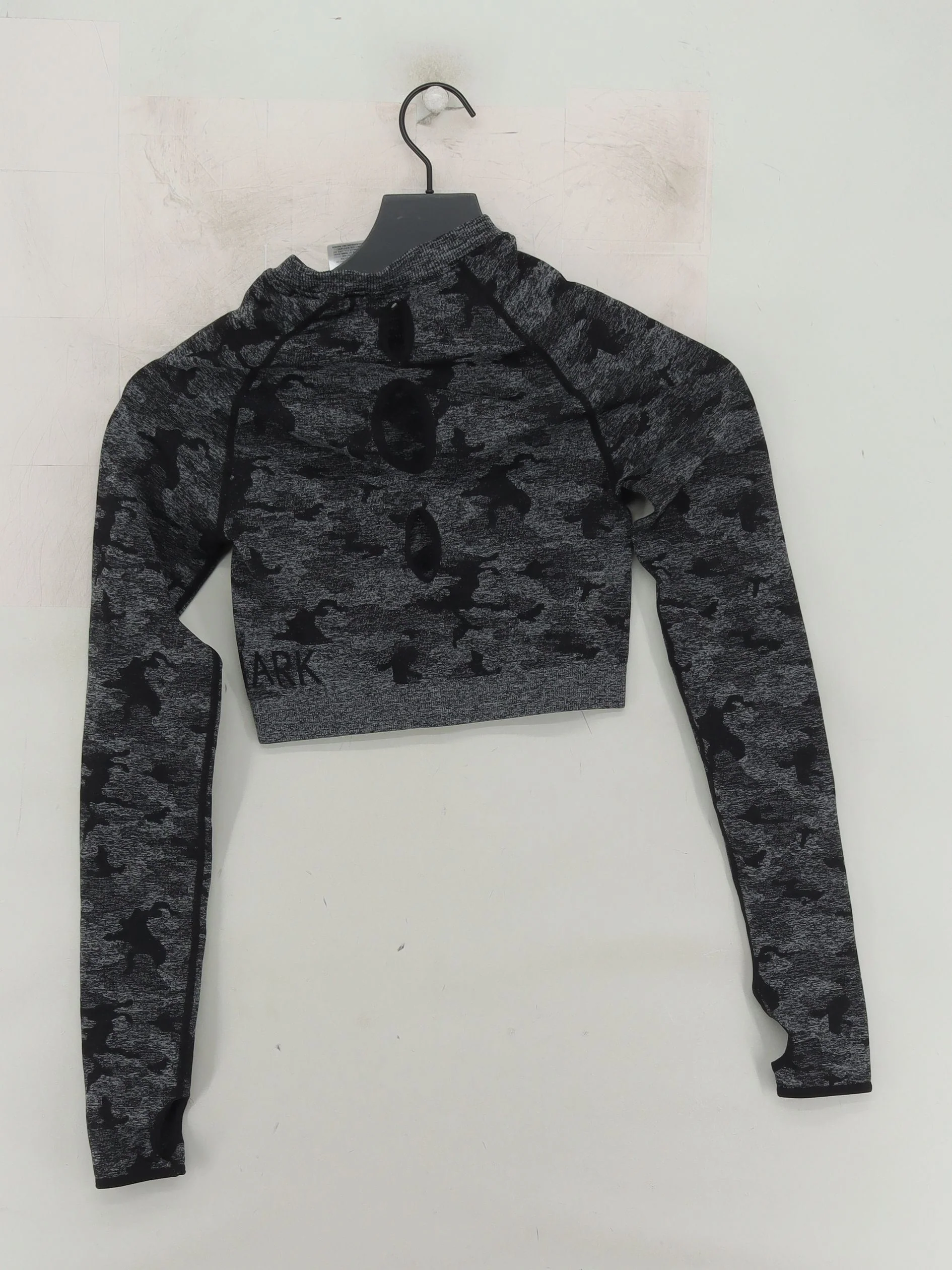 Gymshark Women's Loungewear S Grey Camo Nylon with Polyester, Elastane Basic - Image 2