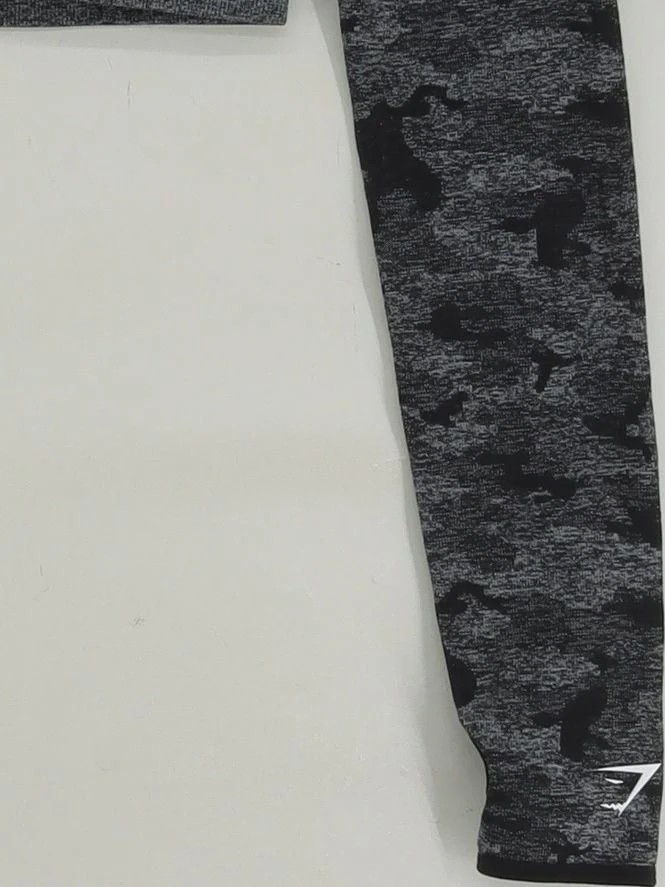 Gymshark Women's Loungewear S Grey Camo Nylon with Polyester, Elastane Basic - Image 4