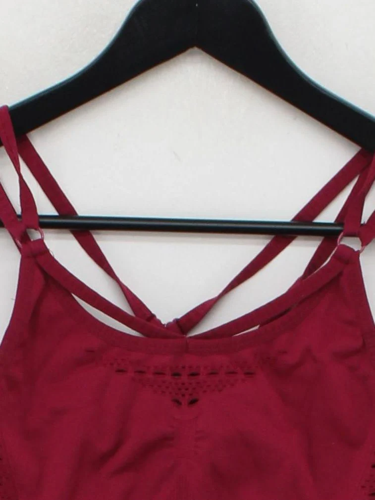 Gymshark Women's Loungewear S Red Nylon with Elastane Basic - Image 3