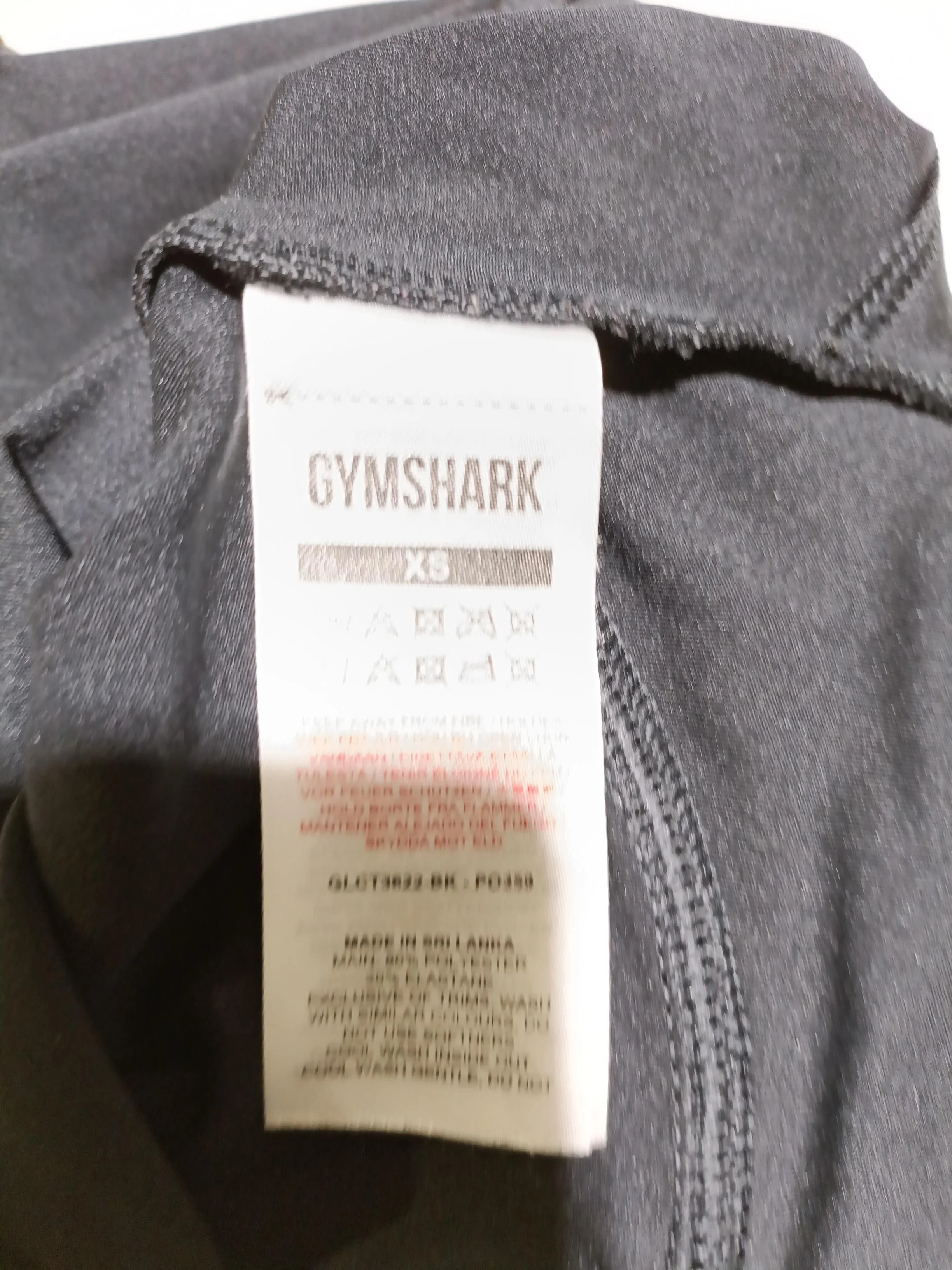 Gymshark Women's Loungewear XXS Black Polyester with Elastane Basic - Image 5